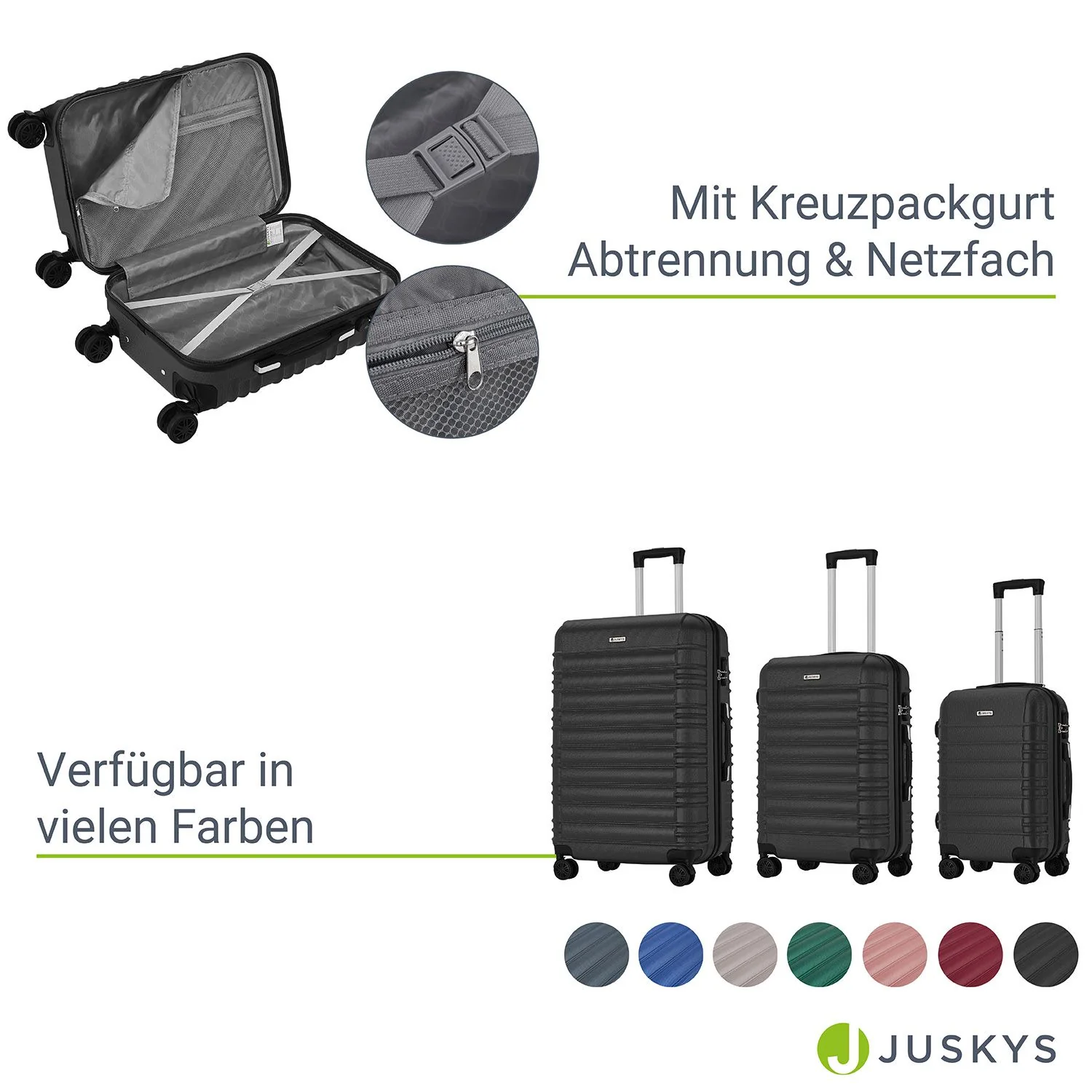 2025 Hartschalen Kofferset Rom