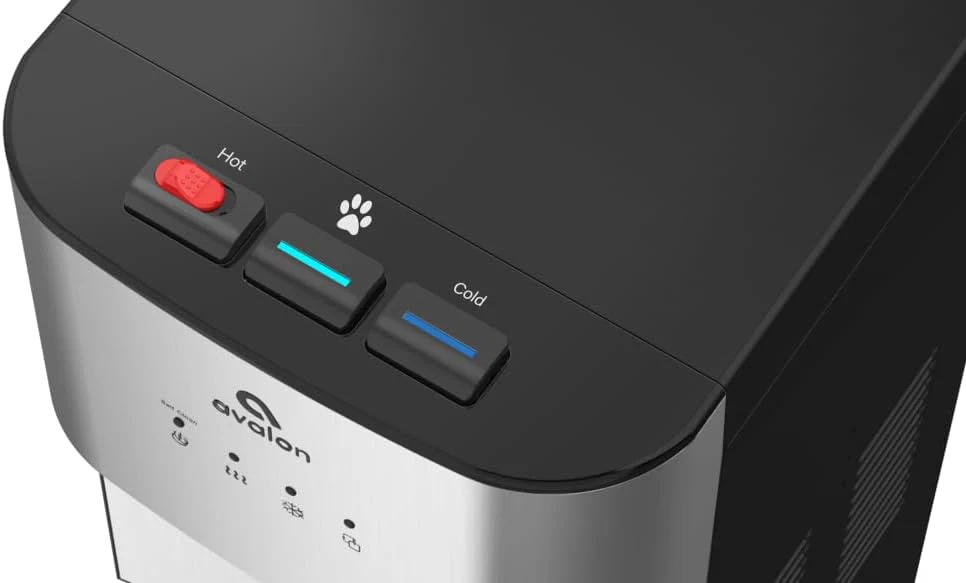 Zelfreinigende waterkoeler met beperkte oplage - 3 temperatuurinstellingen - warm, koud en kamerwater, duurzame roestvrijstalen constructie, bodemvulling - UL-gecertificeerd - Avalon