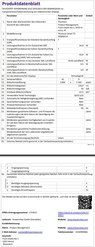 THOMSON 32 Inch (81cm) Full HD Google Smart TV, Wi-Fi, Dolby Audio, HDR10, Bluetooth 5.1, Triple Tuner (Cable/Satellite/Antenna), HDMI, CI+, A+ Panel - 32FG2S14
