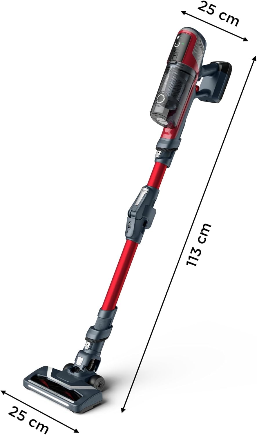 Rowenta X-pert 6.60 Essential RH6838, Cordless Stick Vacuum Cleaner, Automatic Speed Settings, Up to 45 Minutes Autonomy, Removable Battery, Lightweight Design, Dust Thief