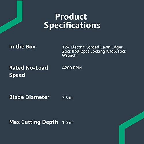 2025 Denali Elektrische Grastrimmer met 12 Amp��re Kabel en Dubbele 7,5