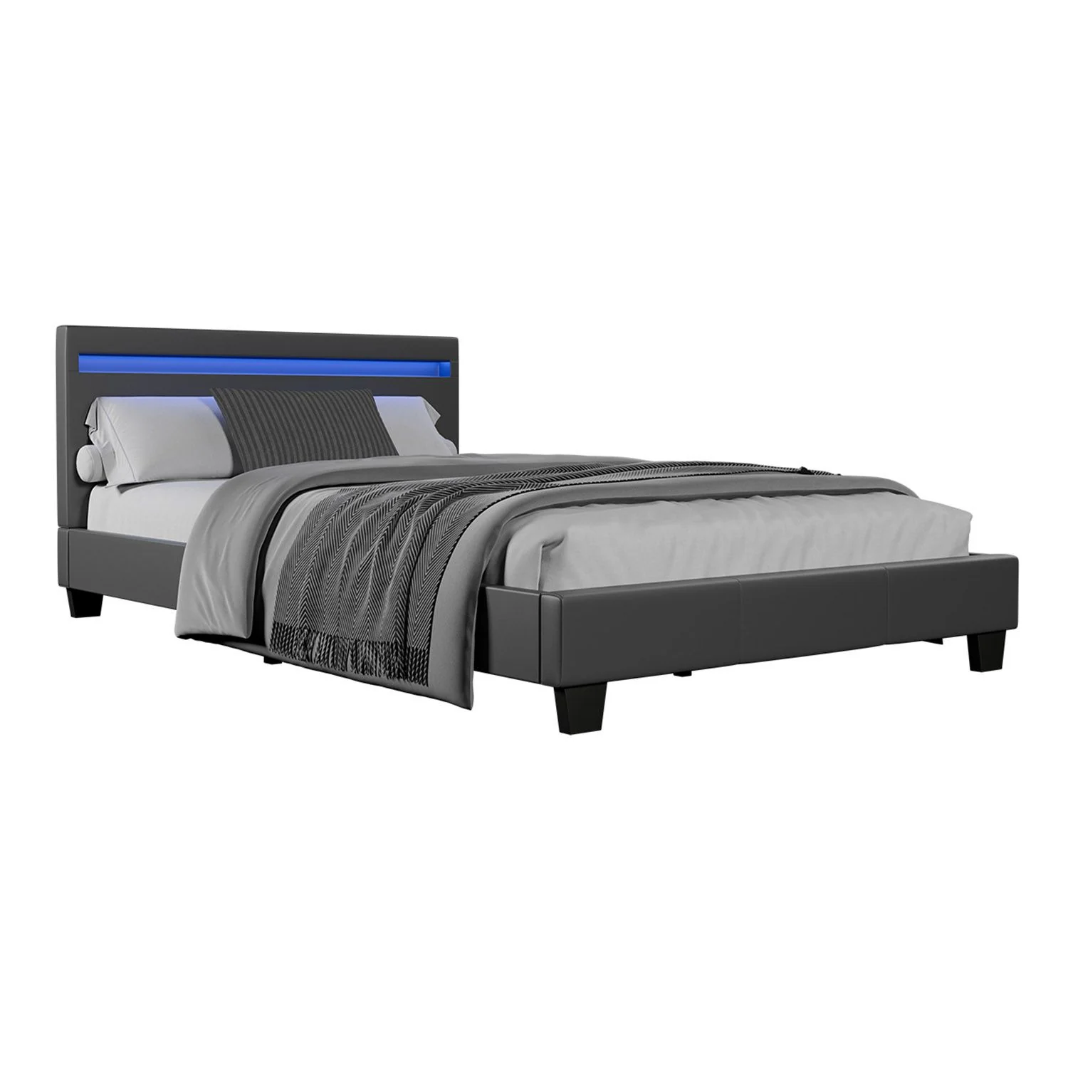 2025 Rustgevend slapen in het gestoffeerde bed Verona 120x200 cm in wit