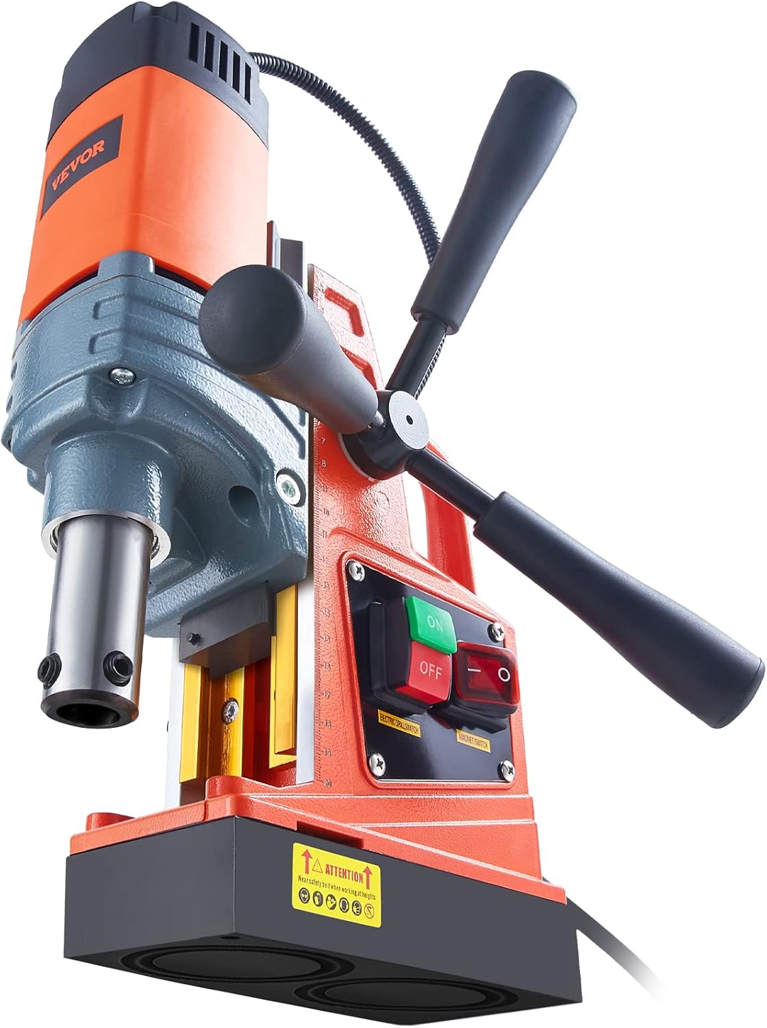 2025 Vevor Elektrische Magnetische Boormachine, 12 Amp��re, 500 RPM, 1550W Kopermotor met Krachtige Elektromagneet en Verstelbare Snelheid