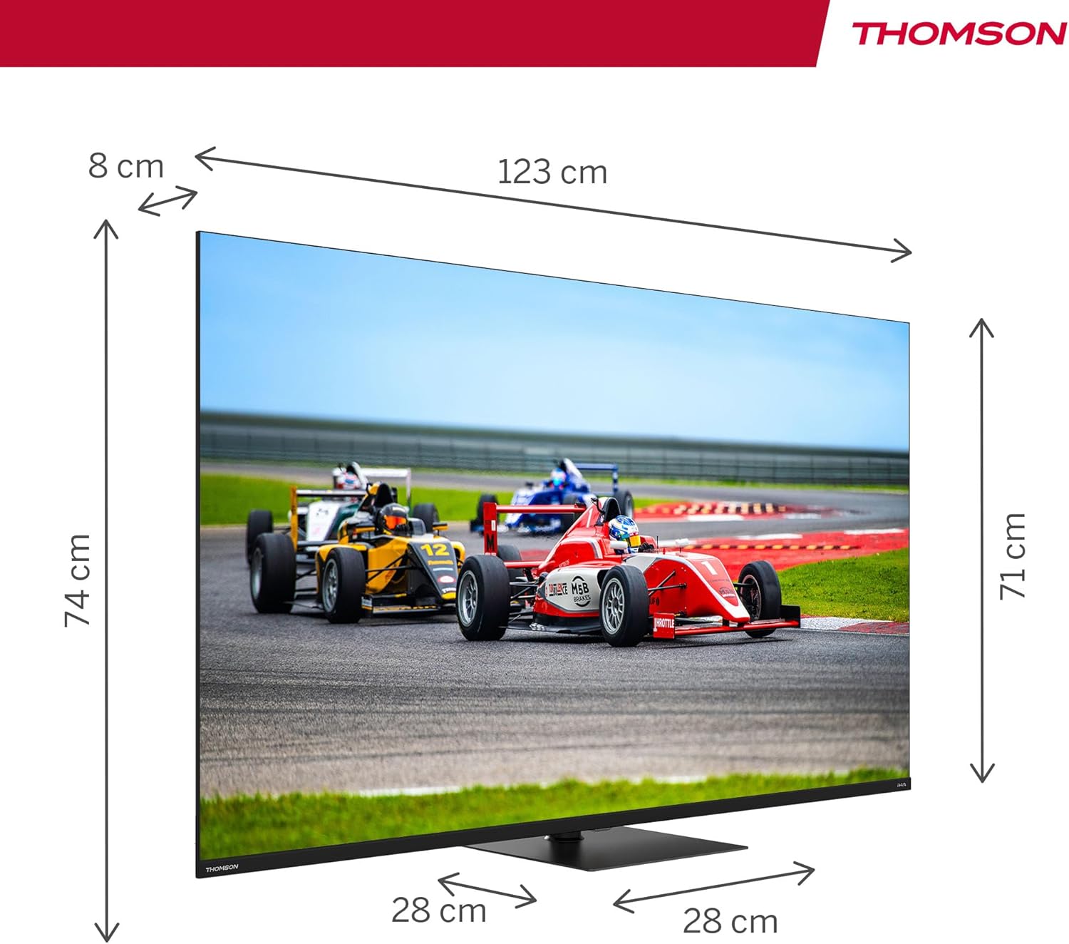 THOMSON 32 Inch (81cm) Full HD Google Smart TV, Wi-Fi, Dolby Audio, HDR10, Bluetooth 5.1, Triple Tuner (Cable/Satellite/Antenna), HDMI, CI+, A+ Panel - 32FG2S14