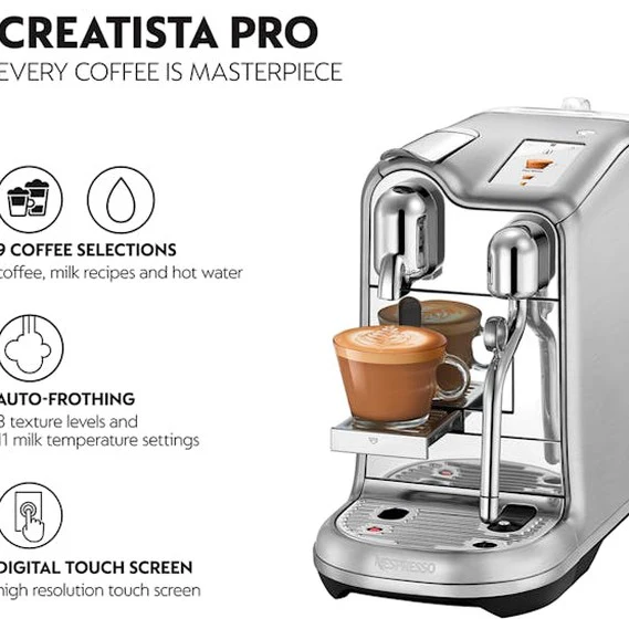 2025 Sage Creatista Pro Nespresso Koffiemachine | SNE900BSS4GUK1