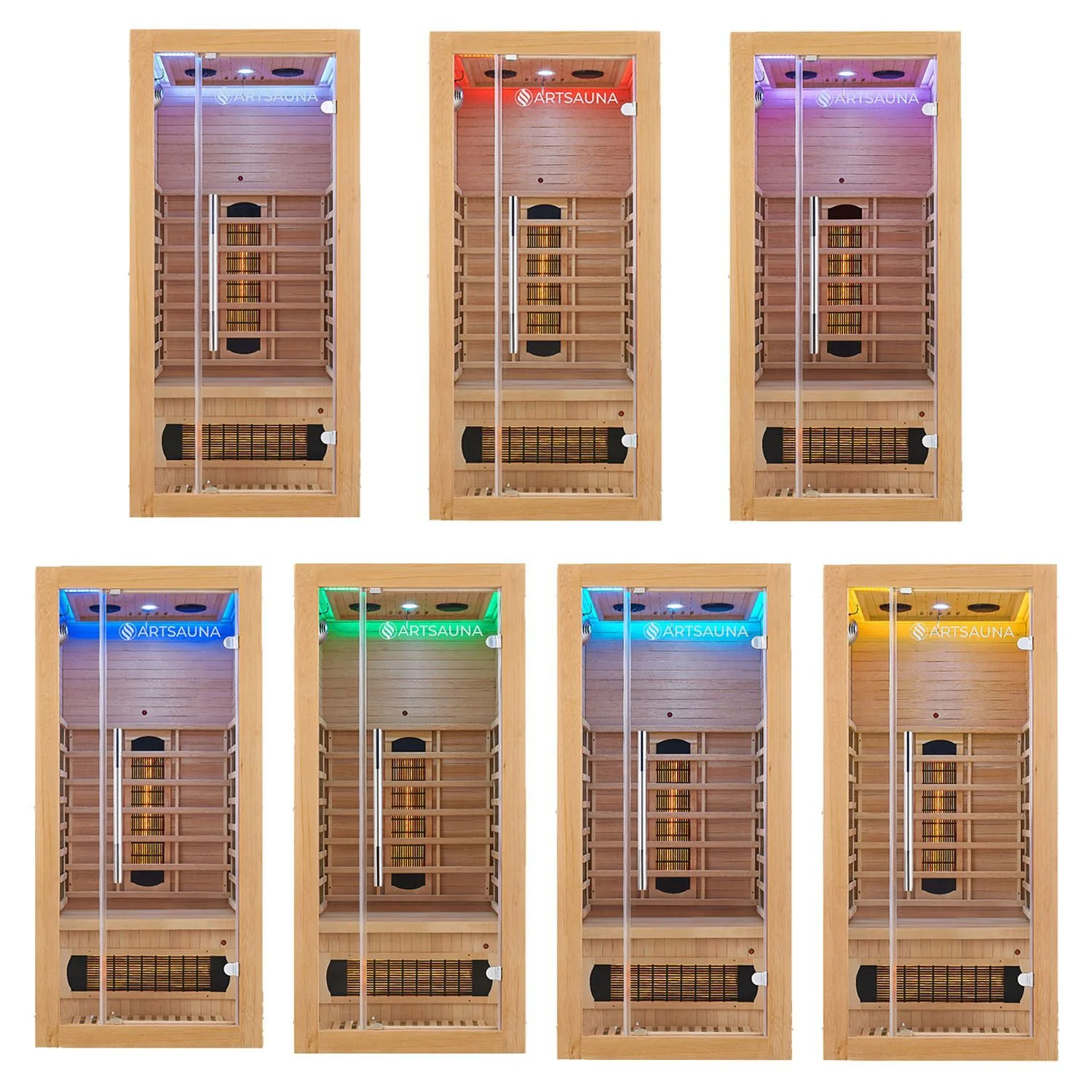 2025 Ruimtebesparende infraroodcabine Kiruna90 met dual-technologie