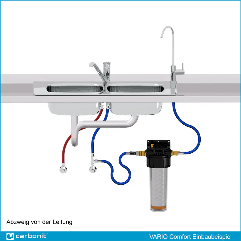 2025 Carbonit VARIO-HP Comfort �C Effectief onder-de-gootsteen waterfilter voor schoon drinkwater