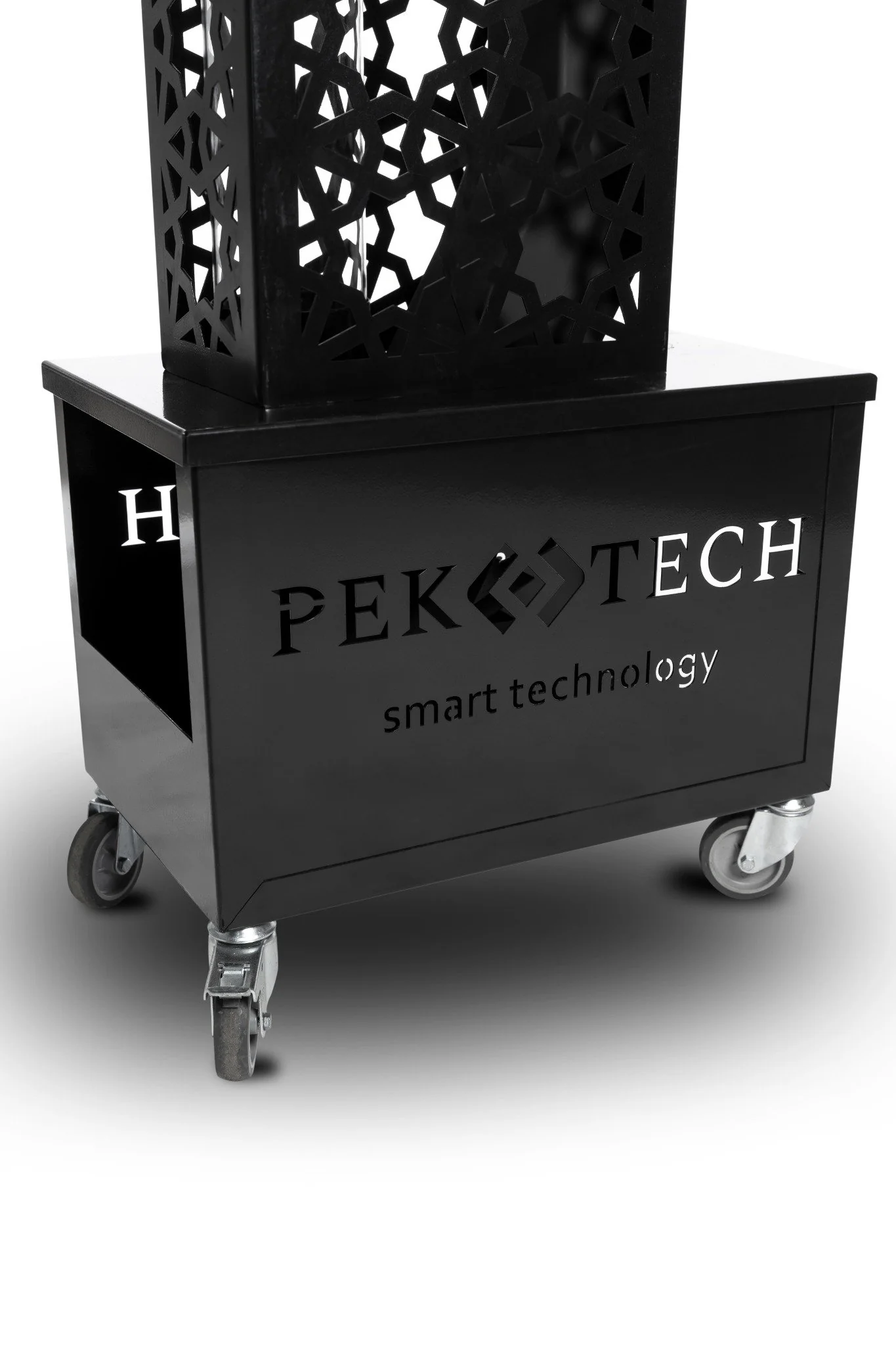 Pektech Pelora Black �C Elegante pelletverwarmer voor tuin, terras & buiten evenementen