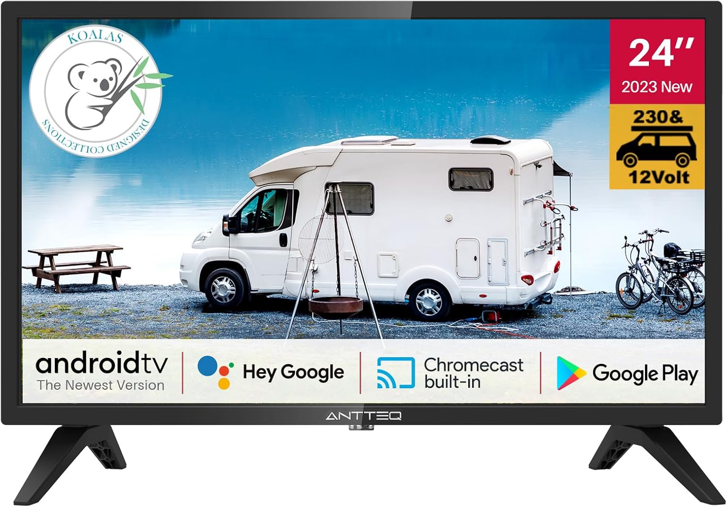 ANTTEQ AB42D1 TV 42 Inch (TV 106 cm), Dolby Audio, LED, HDMI, Media Player via USB, Digital Audio Output, Triple Tuner DVB-C/T2/S2, CI+, Hotel Mode Included