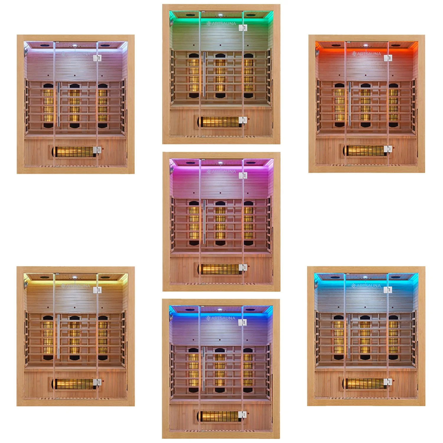 2025 Ruimtebesparende infraroodcabine Kiruna160 met dual-technologie