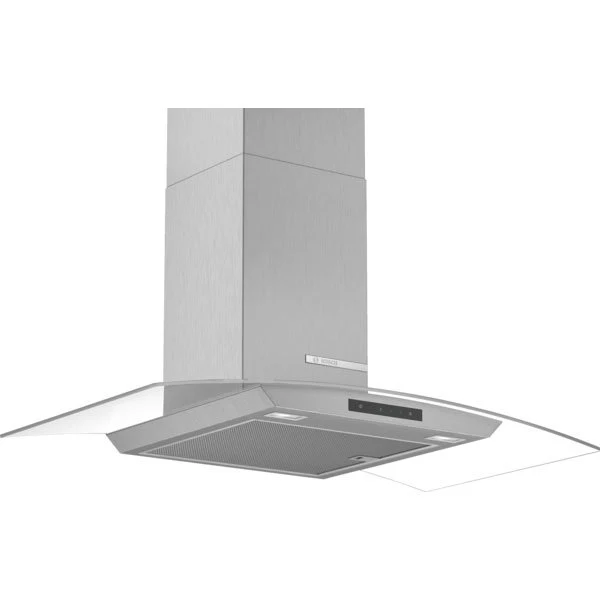 2025 Bosch DWA96DM50B Serie 4 Wandafzuigkap voor Muurmontage, 90 cm, Gebogen Transparant Glas