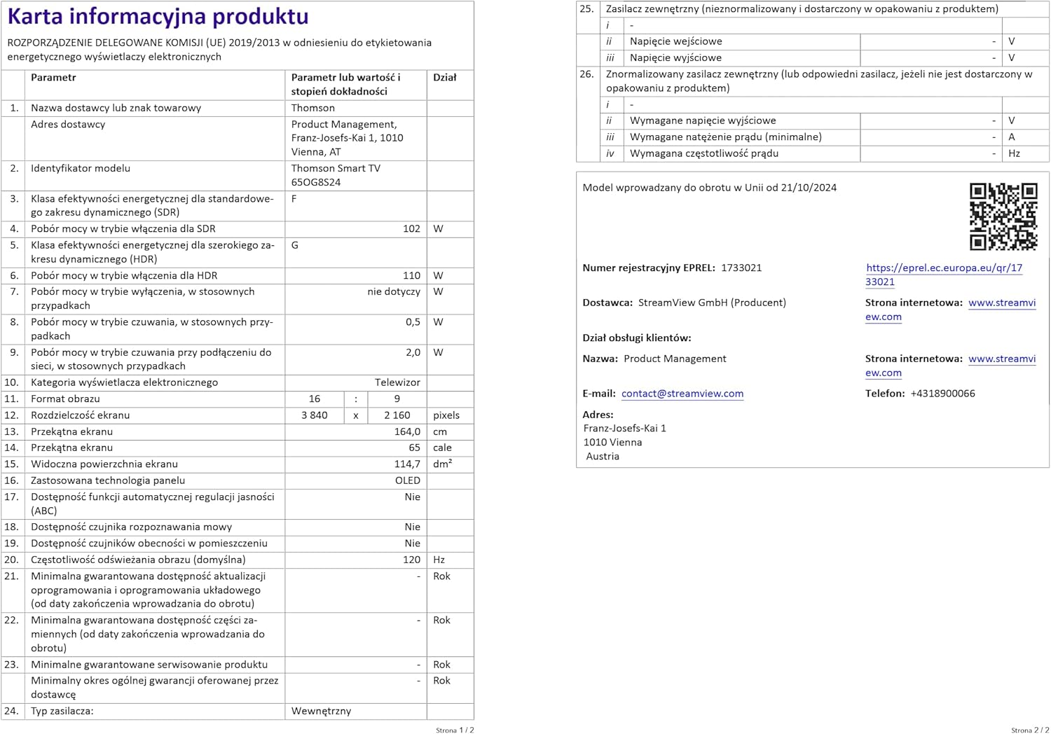 THOMSON 32 Inch (81cm) Full HD Google Smart TV, Wi-Fi, Dolby Audio, HDR10, Bluetooth 5.1, Triple Tuner (Cable/Satellite/Antenna), HDMI, CI+, A+ Panel - 32FG2S14