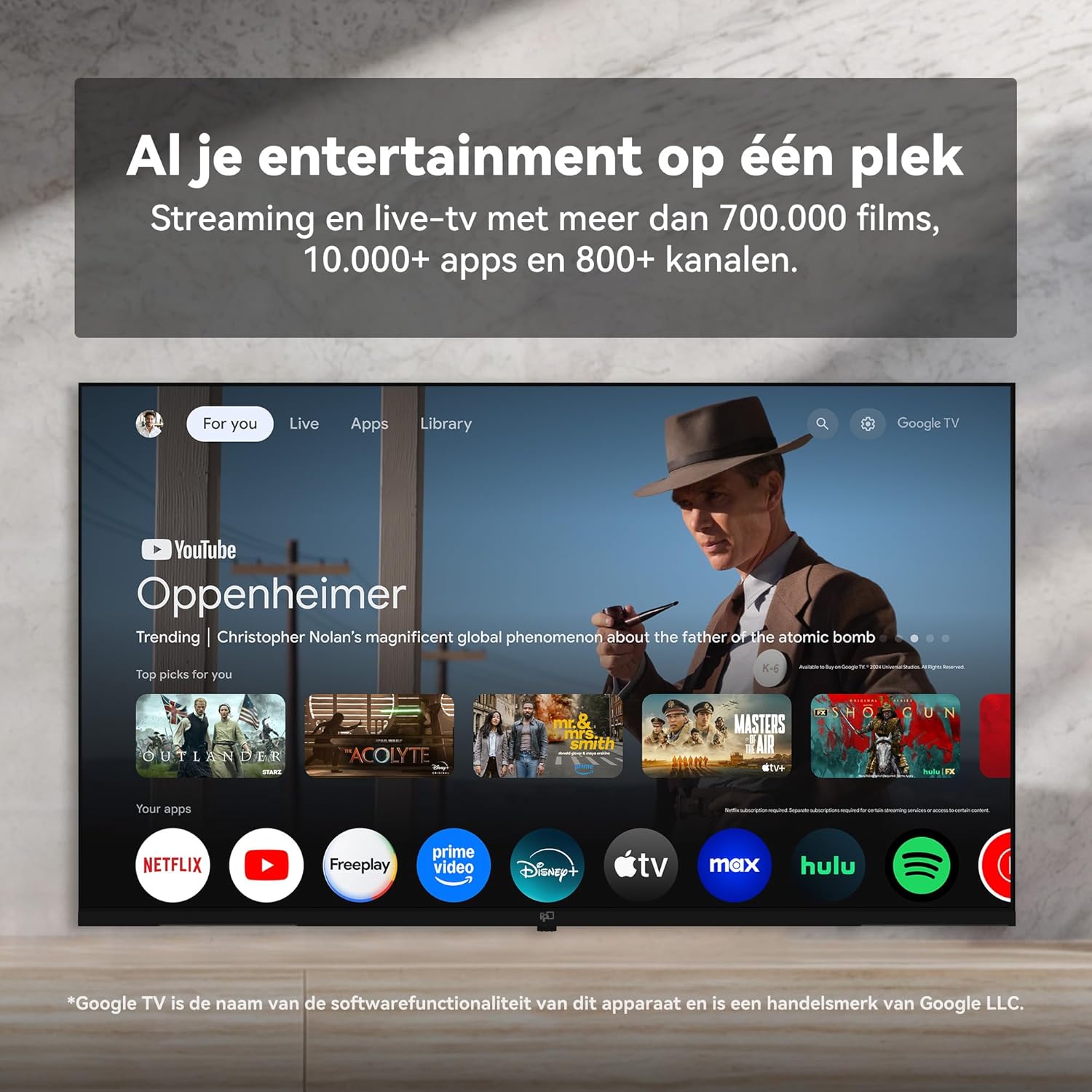 FPD 40 Inch Smart TV, Full HD Google TV with Google Cast, HDR 10, Dolby Audio, Vocie Remote, HDMI, 1080p Flat Screen Televison (CG40-P1, Model 2025)