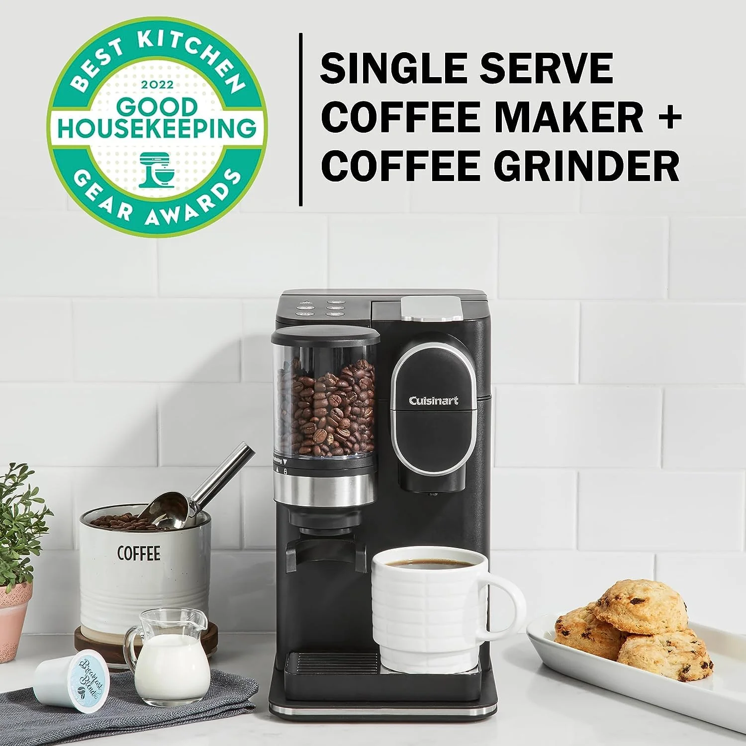 Cuisinart Single Serve Koffiezetapparaat + Koffiemolen
