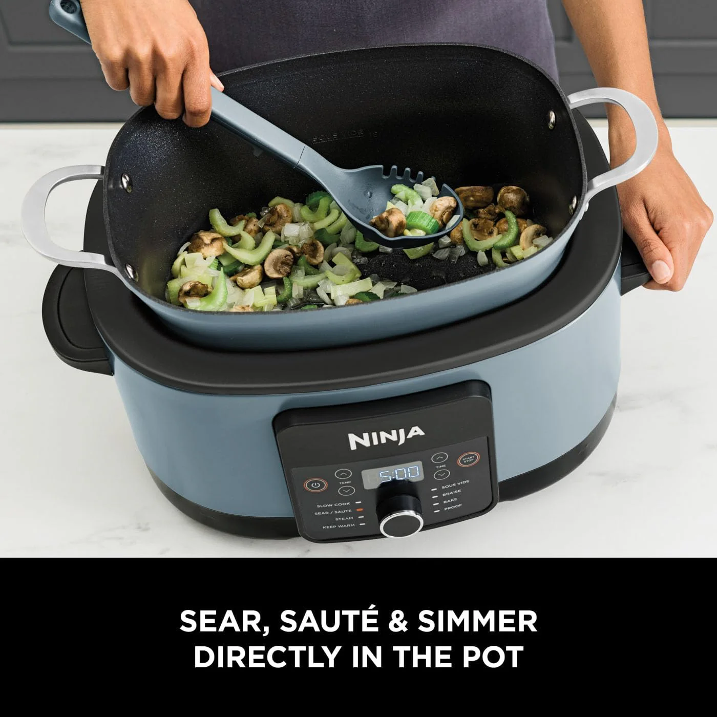 2025 Ninja Foodi PossibleCooker 8-in-1 Slowcooker 8L �C Marine Grey
