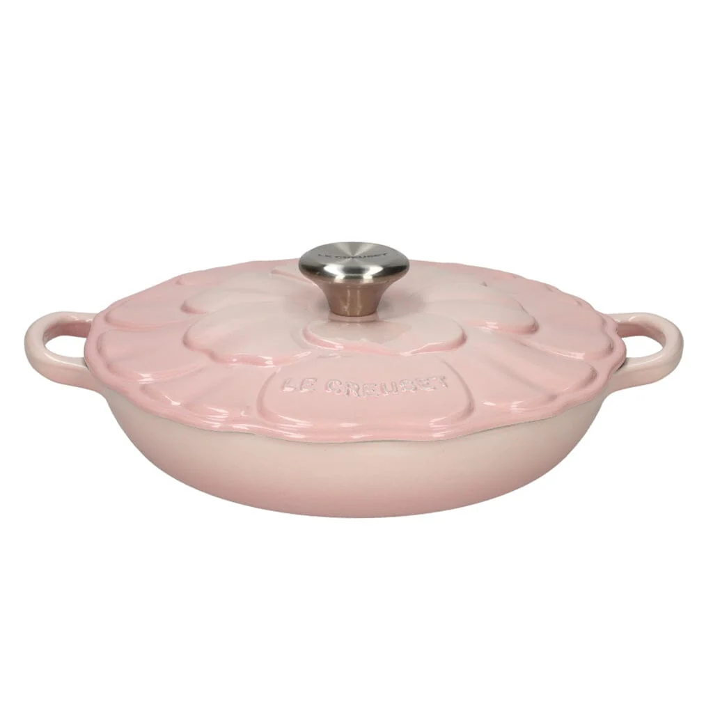 2025 Le Creuset - Signature Campagnard braadpan Blossom 26 cm Muschelroze