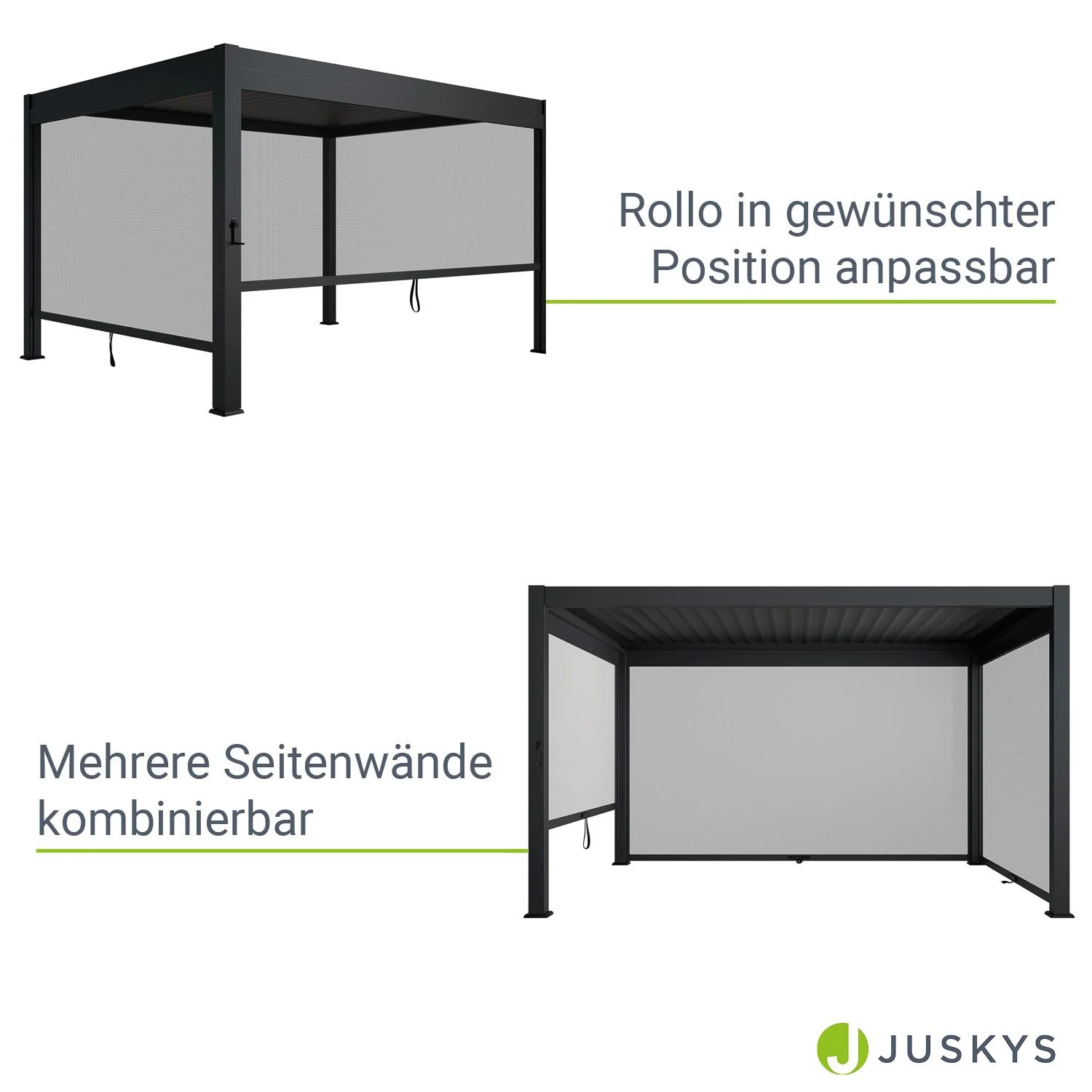 2025 Seitenwand f��r Lamellendach Tahiti - Zijkant voor Lamellendak Tahiti
