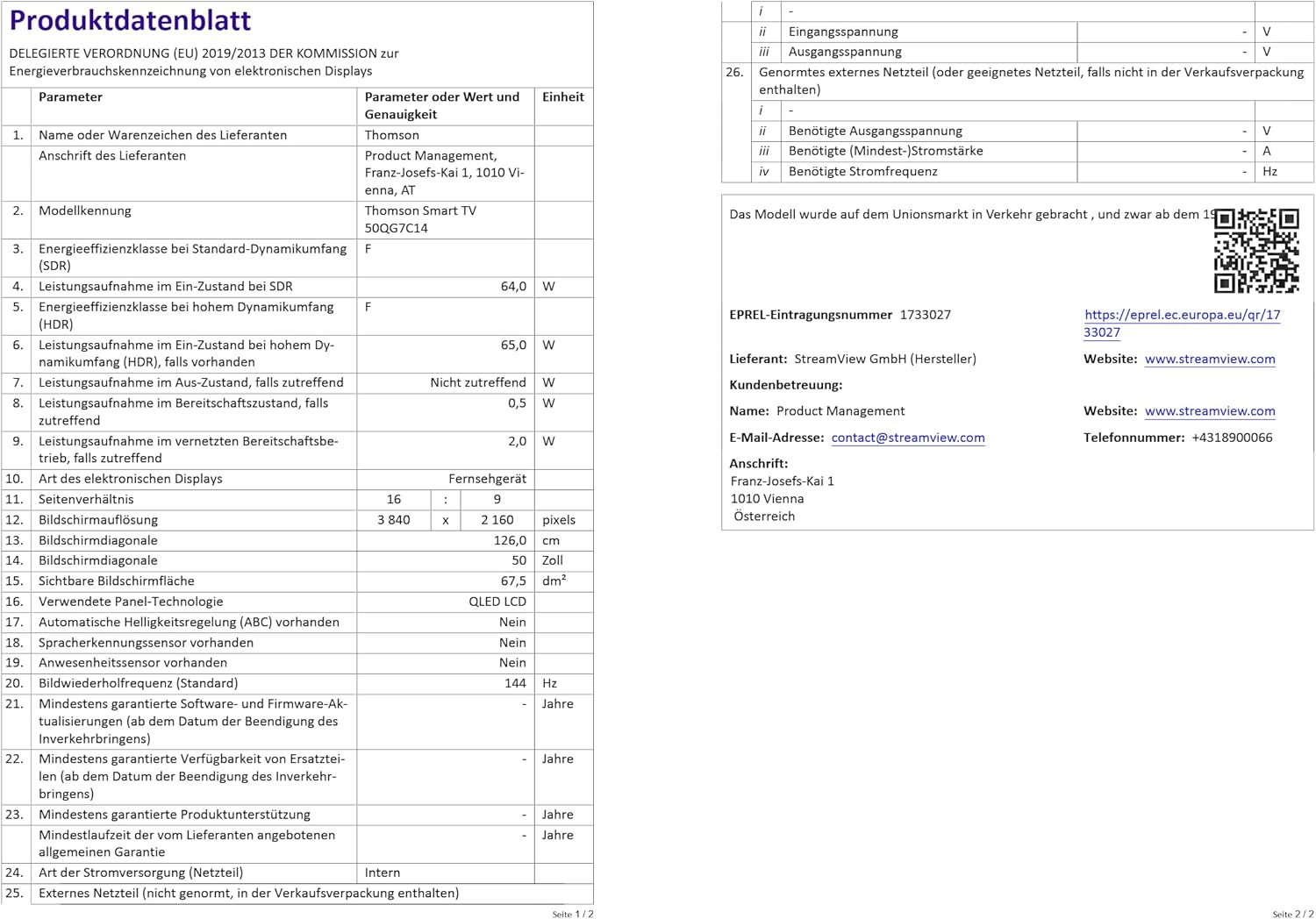 THOMSON 32 Inch (81cm) Full HD Google Smart TV, Wi-Fi, Dolby Audio, HDR10, Bluetooth 5.1, Triple Tuner (Cable/Satellite/Antenna), HDMI, CI+, A+ Panel - 32FG2S14