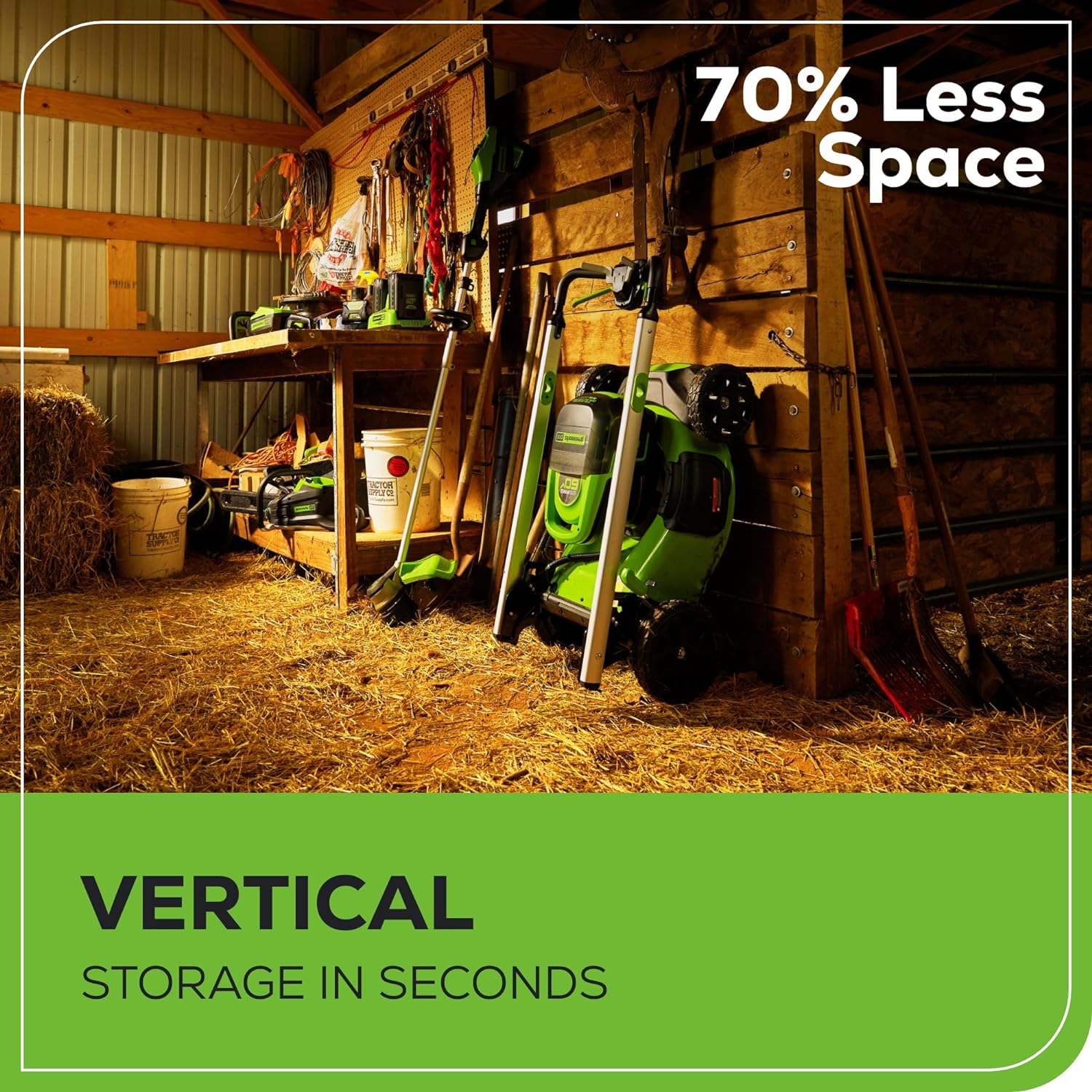 2025 Greenworks Draadloze 60V Grasmaaier van 21�� (Zelfaandrijvend), 2 Batterijen van 4.0Ah en Snellader met Dubbele Poort