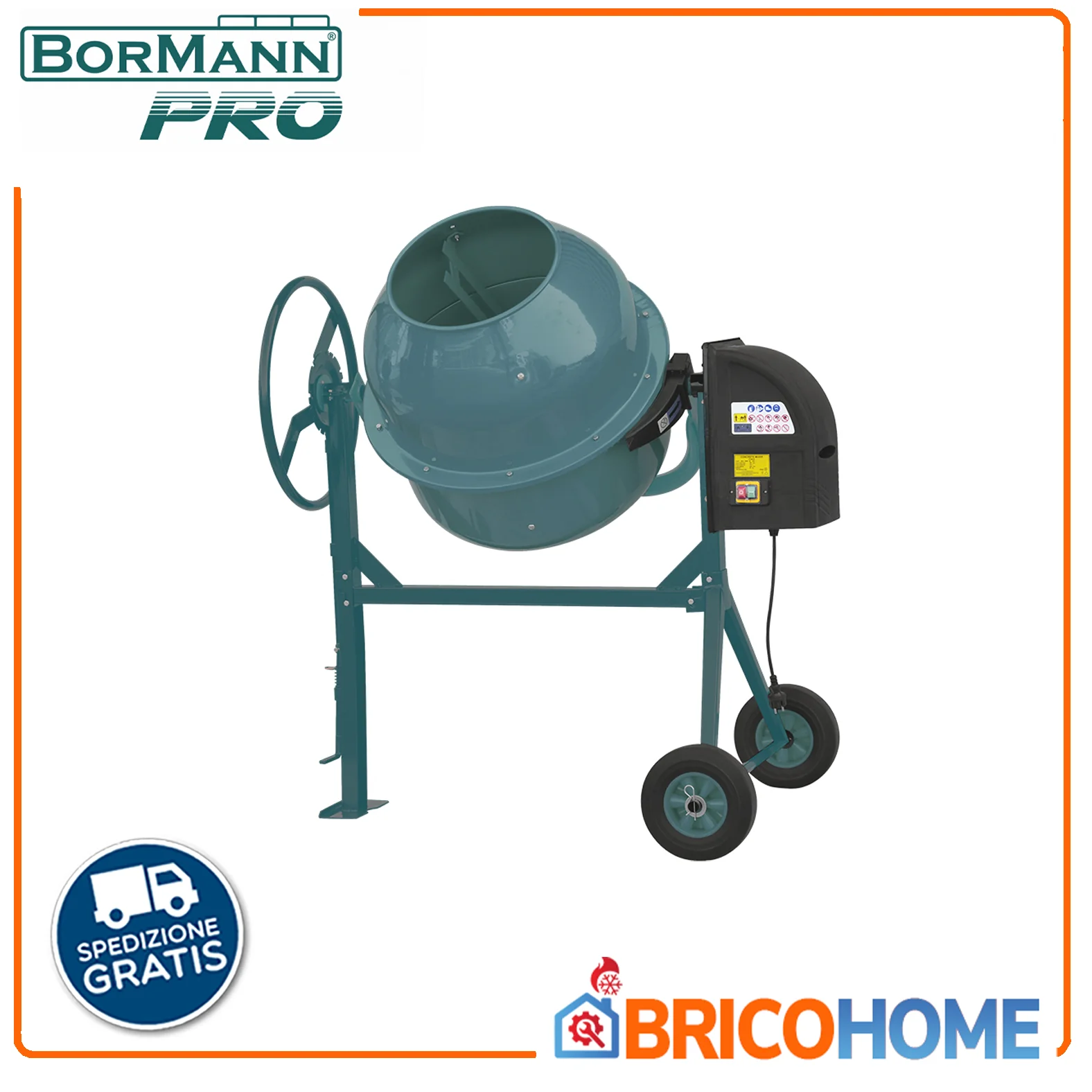 2025 BORMANN Pro Betonmenger elektrisch 180L 800W BMX1810