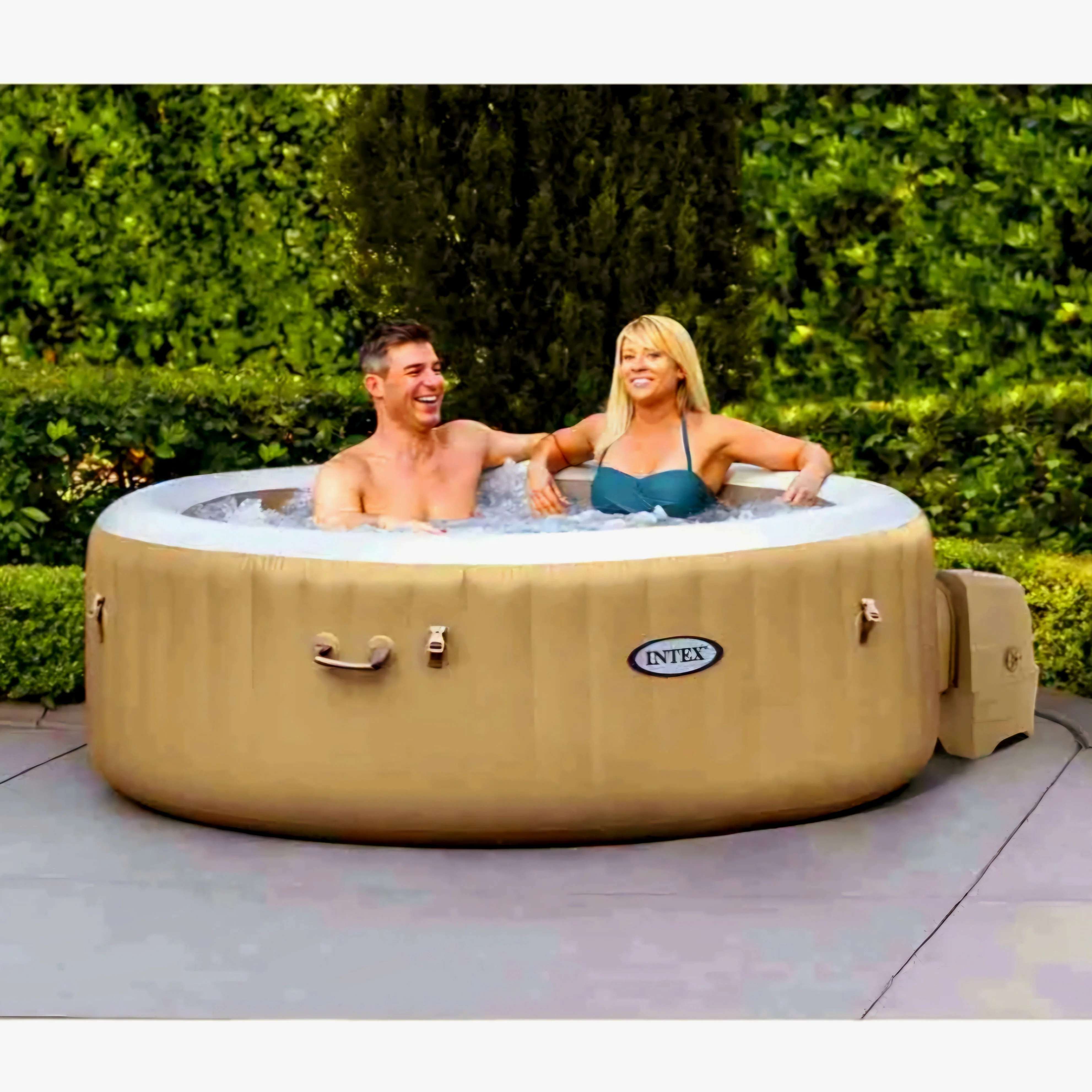 Intex PureSpa Bubble Massage Opblaasbare Spa Set met 120 Jets