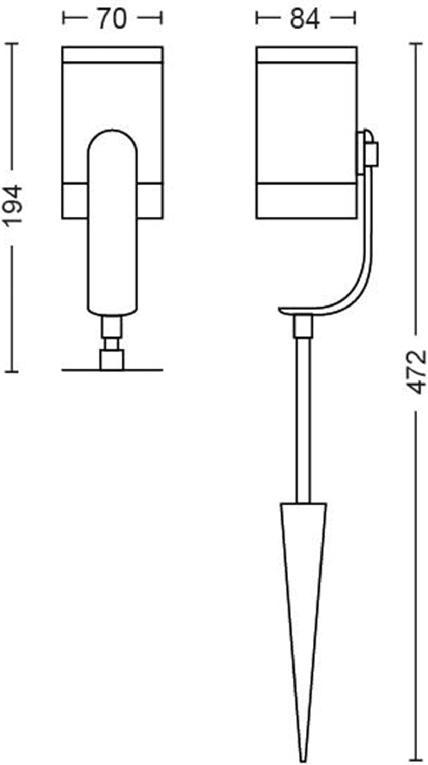 Philips Hue White and Colour Ambiance LED Garden Lights