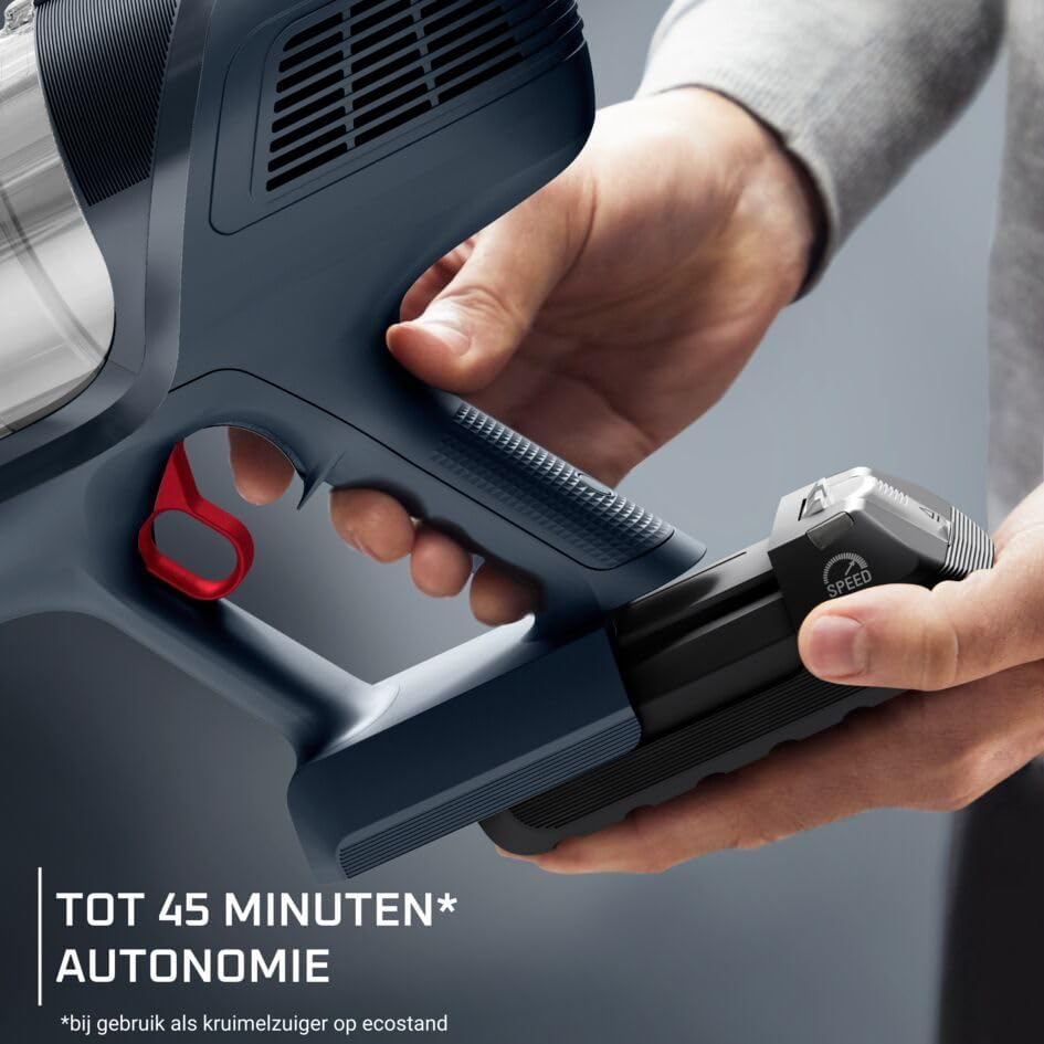 Rowenta X-pert 6.60 Essential RH6838, Cordless Stick Vacuum Cleaner, Automatic Speed Settings, Up to 45 Minutes Autonomy, Removable Battery, Lightweight Design, Dust Thief