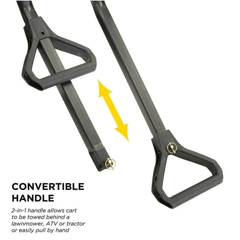 2025 Gorilla Tuinafvalwagen van 7 kubieke voet van polyethyleen | GCG-7