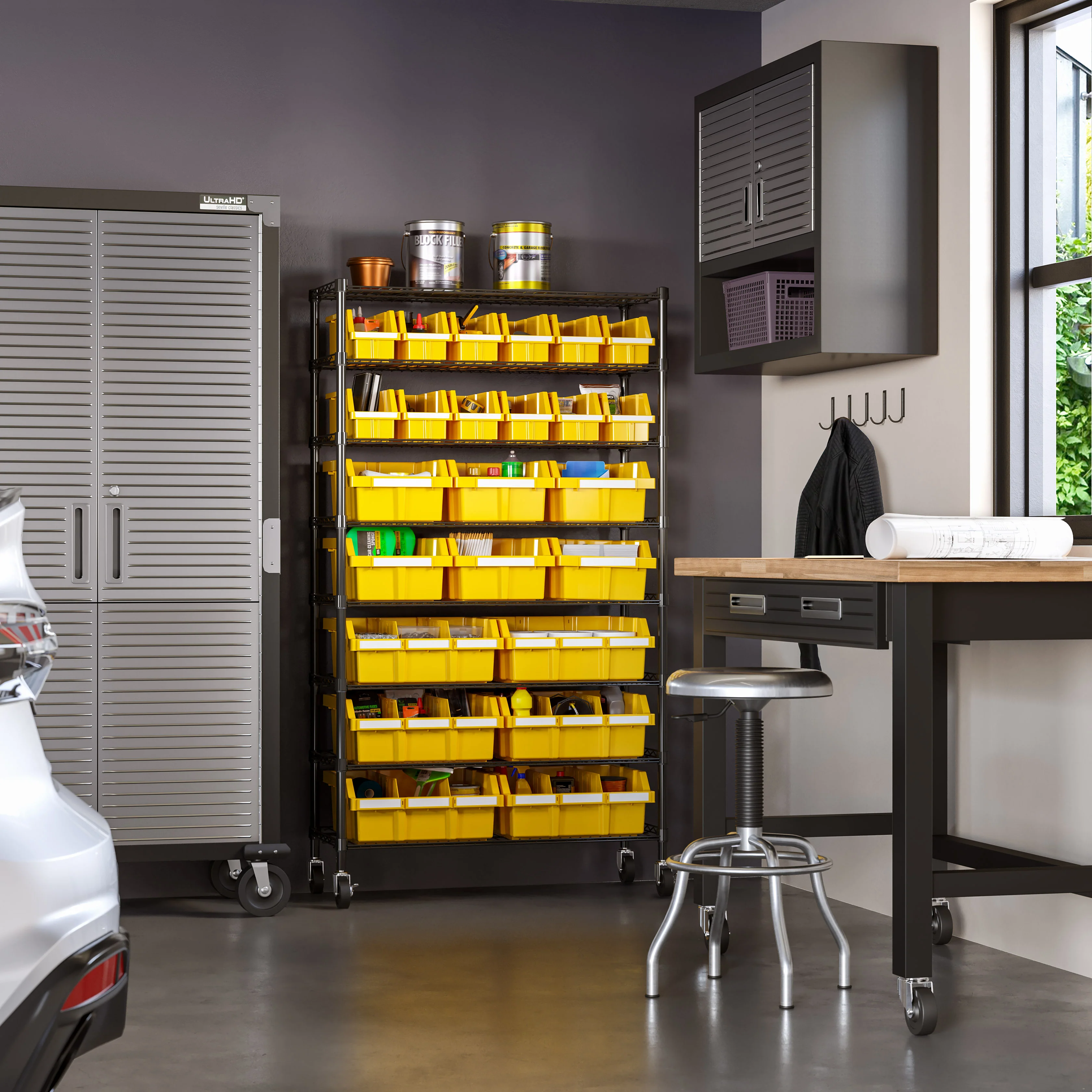 NSF 8-laags Rek met 24 Bakjes