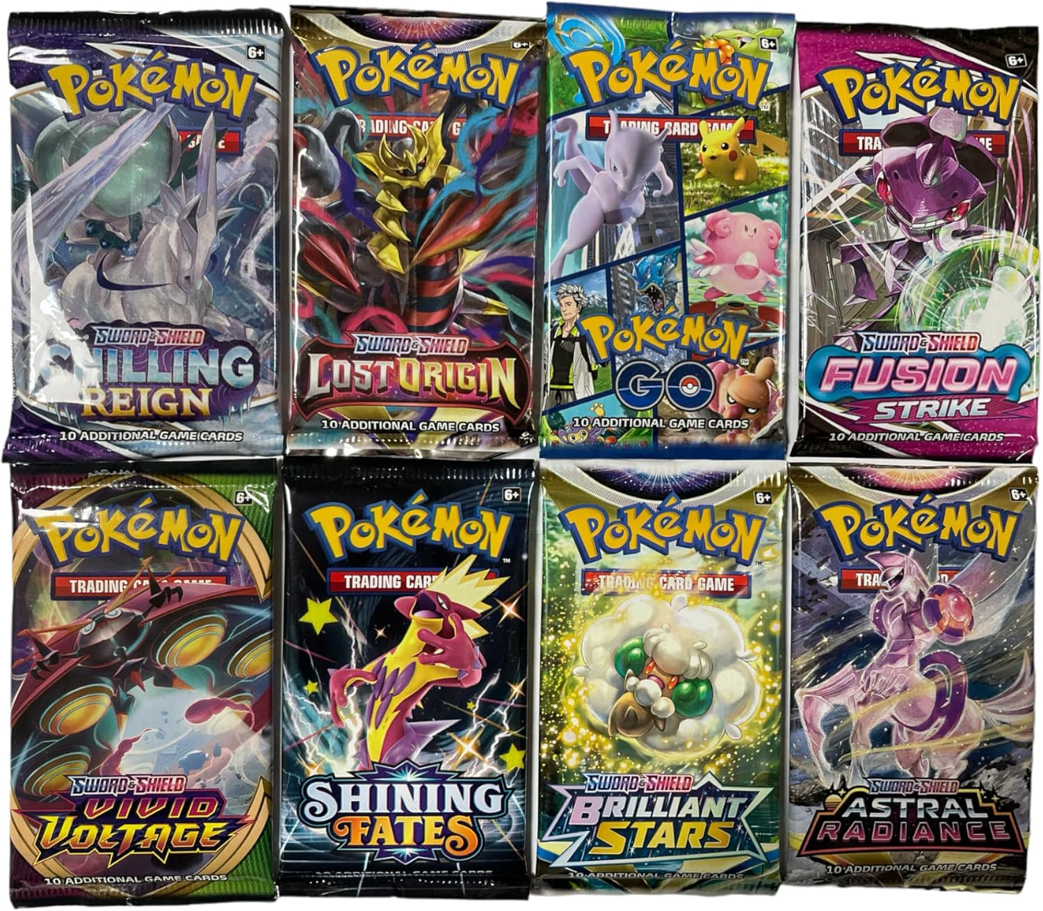 Pokeman Mystery Booster (Random English Booster) + Heartforcards  Shipping Protection (10 Boosters)