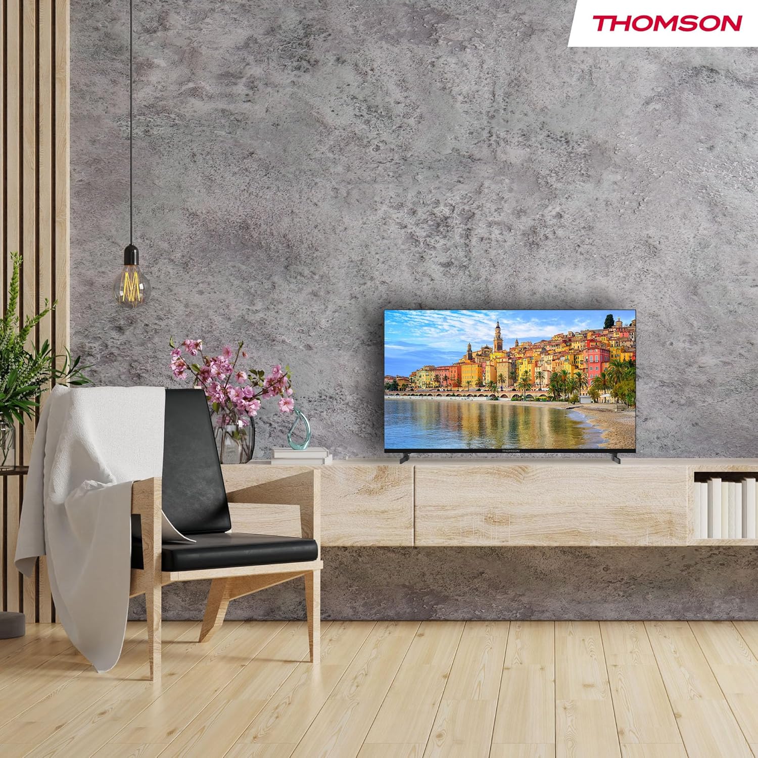 THOMSON 32 Inch (81cm) Full HD Google Smart TV, Wi-Fi, Dolby Audio, HDR10, Bluetooth 5.1, Triple Tuner (Cable/Satellite/Antenna), HDMI, CI+, A+ Panel - 32FG2S14