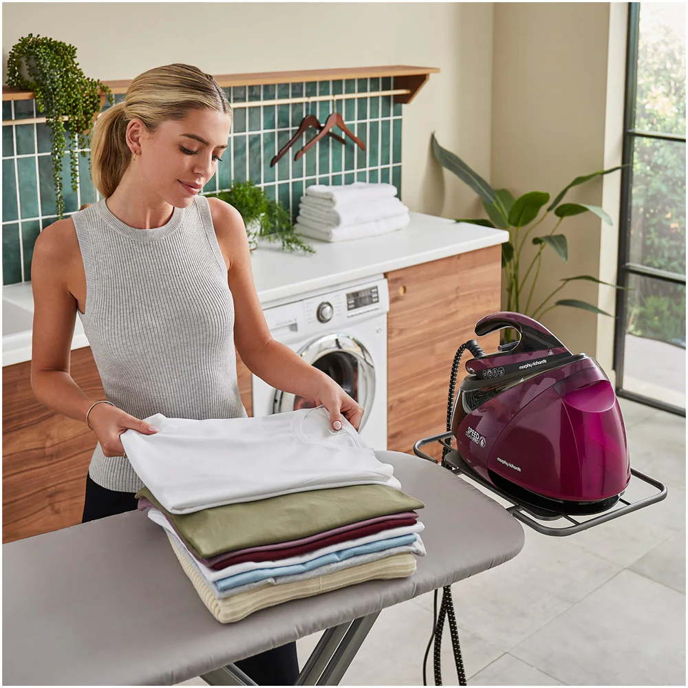 2025 Morphy Richards 332102 Speed Steam Pro Stoomgenerator met Automatische Reiniging �C Paars