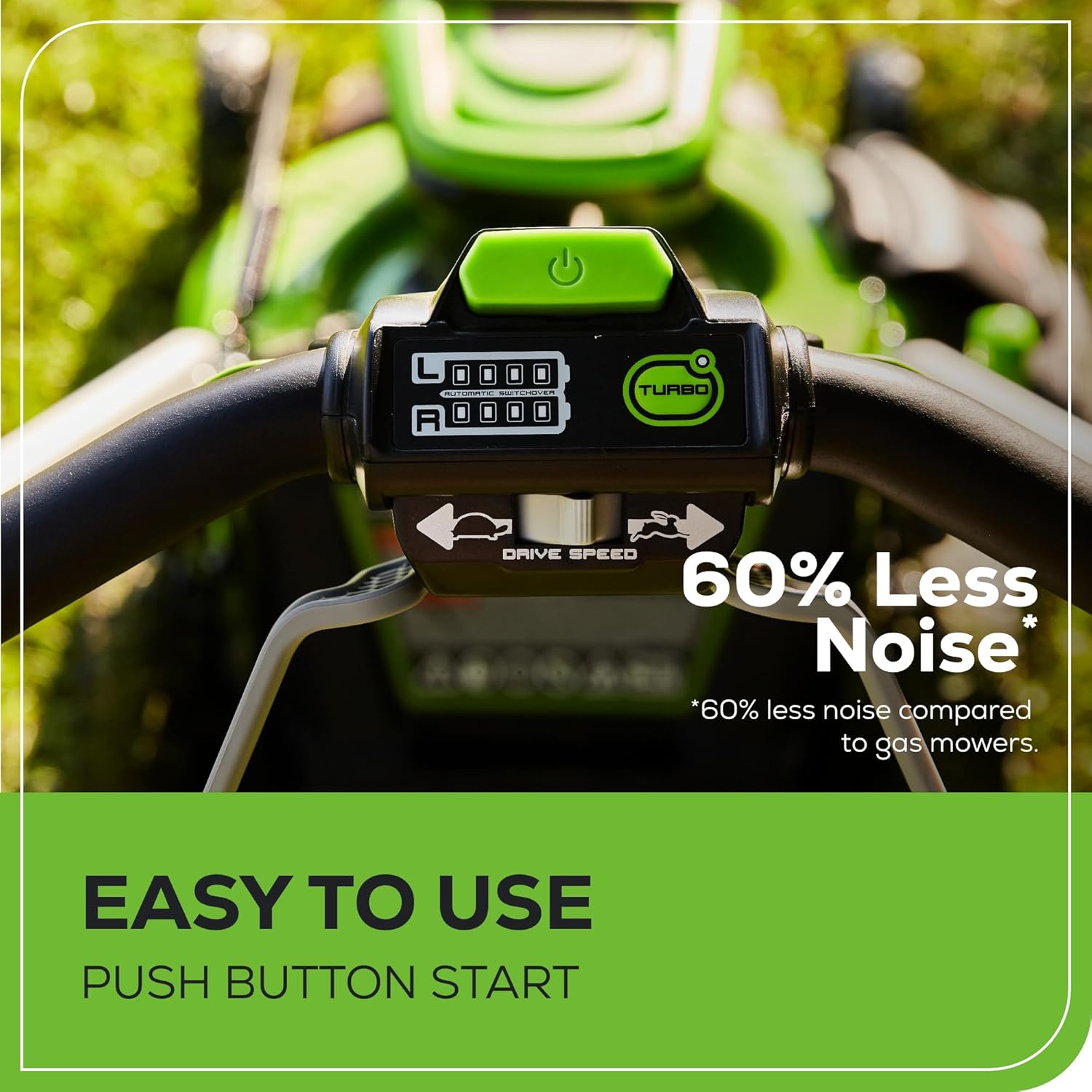 2025 Greenworks Draadloze 60V Grasmaaier van 21�� (Zelfaandrijvend), 2 Batterijen van 4.0Ah en Snellader met Dubbele Poort