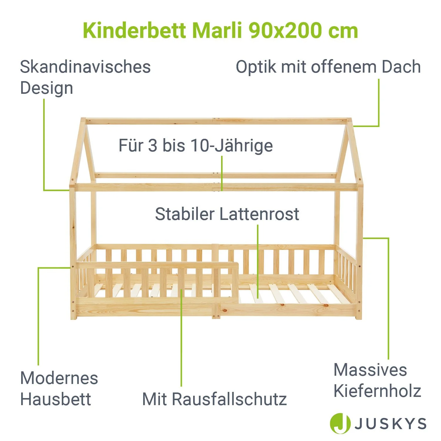 2025 Kinderbed Marli 90 x 200 cm