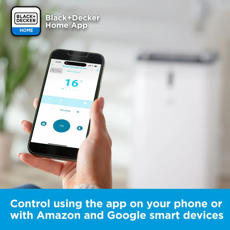 Slimme Draagbare Airconditioner Black+Decker BXAC40018GB 16.000 BTU