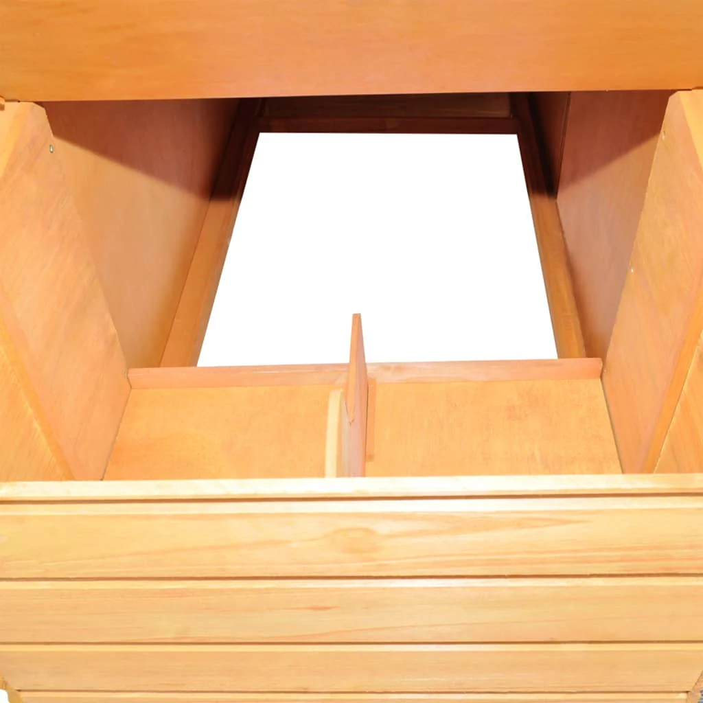 2025 Houten kippenhok van dennenhout 295 x 163 x 170 cm met nestkast en ren