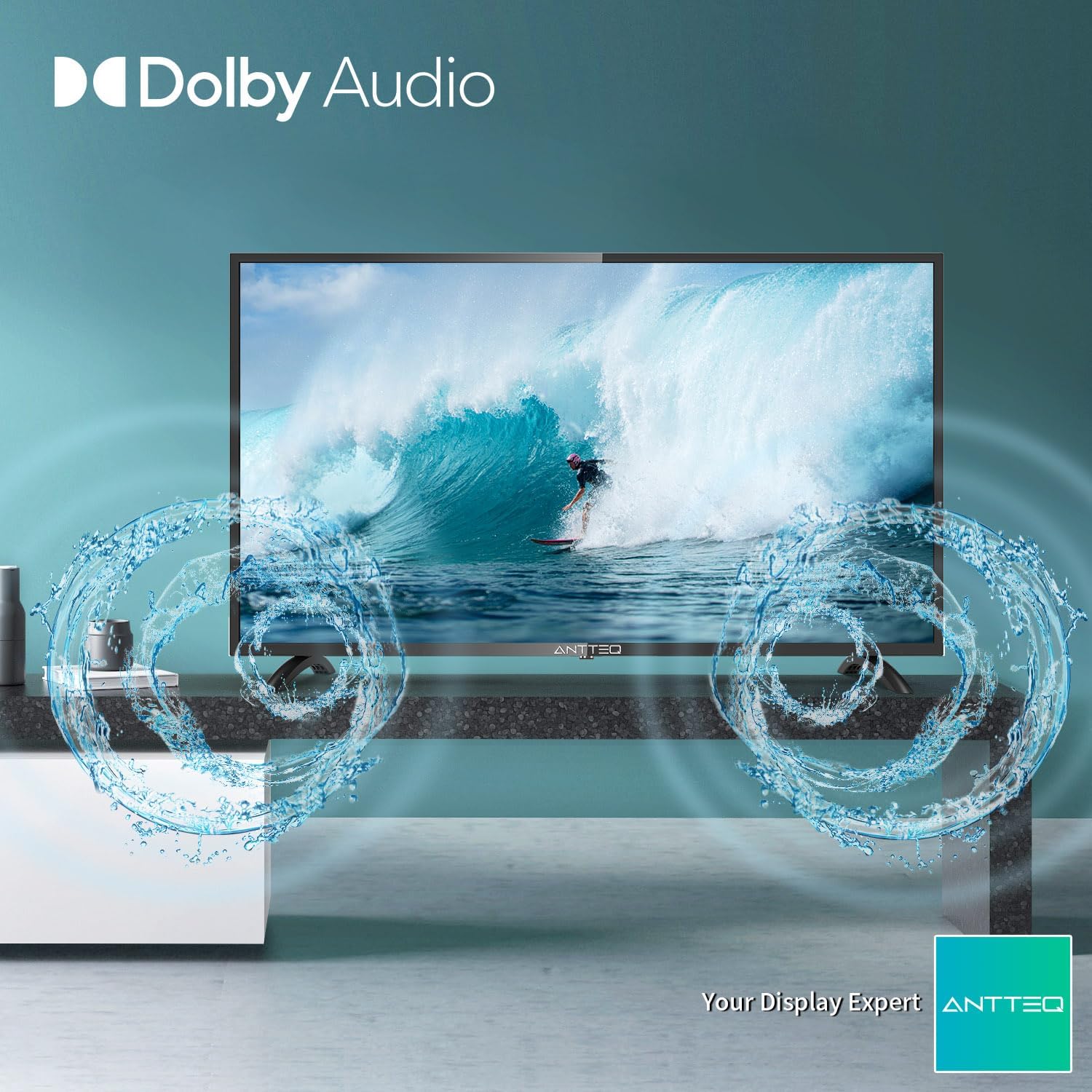 ANTTEQ AB42D1 TV 42 Inch (TV 106 cm), Dolby Audio, LED, HDMI, Media Player via USB, Digital Audio Output, Triple Tuner DVB-C/T2/S2, CI+, Hotel Mode Included