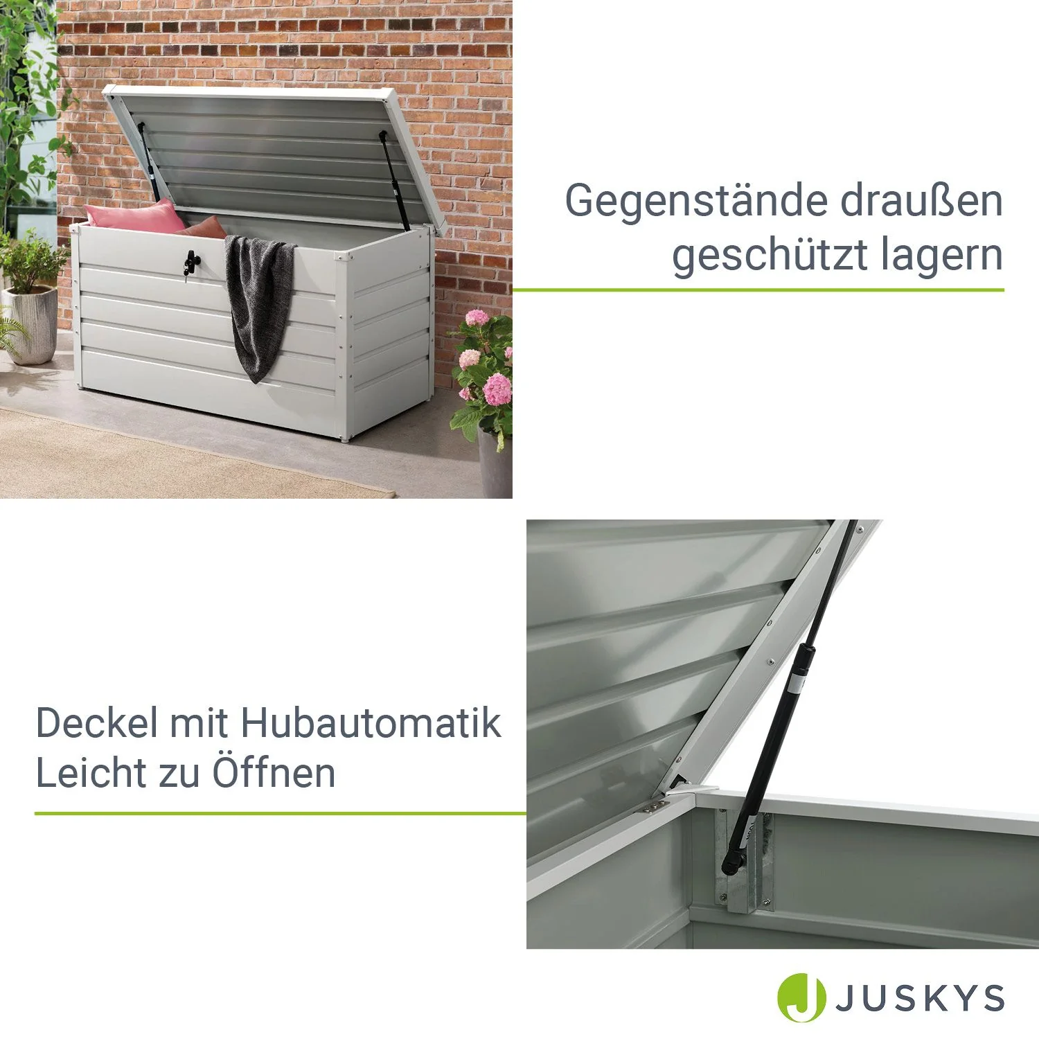 2025 Metalen box Limani voor het opbergen van kussens en meer in de tuin of op het balkon