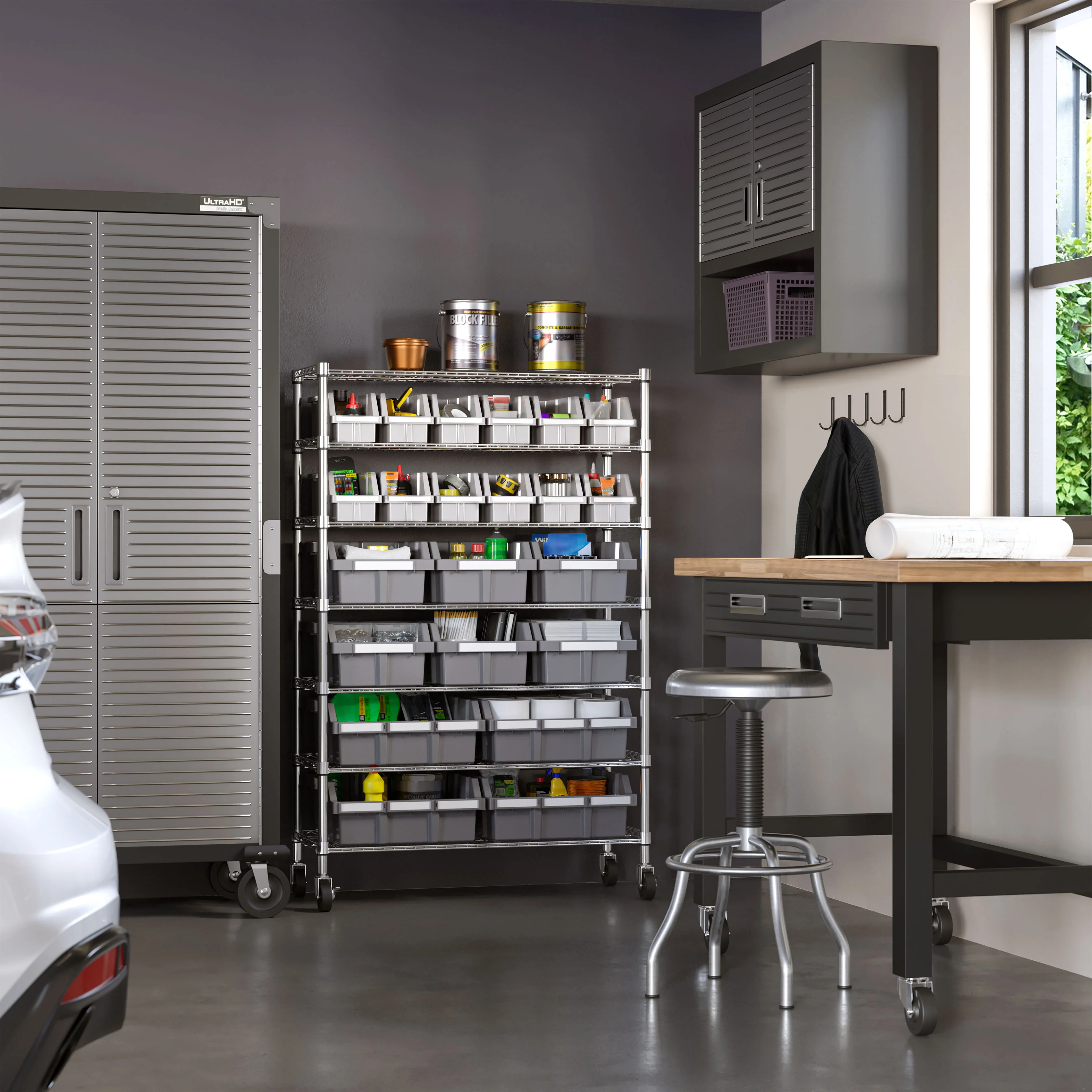 2025 NSF Rek met 7 Niveaus en 22 Bakjes