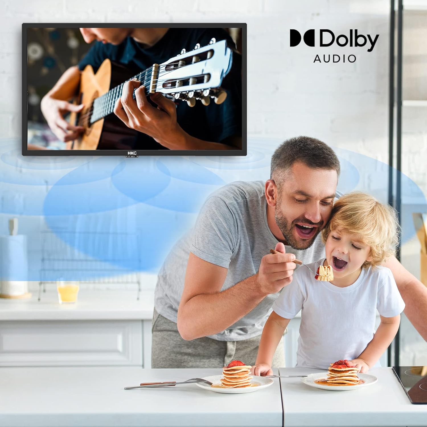 RCA RS32H2 Android Smart TV 32 inch (80 cm) Televisie met Google Assistant, Chromecast, Netflix, Prime Video, Google Play, YouTube, Disney+, WiFi, BT-afstandsbediening met microfoon, DVB-S/S2/T/T2/C