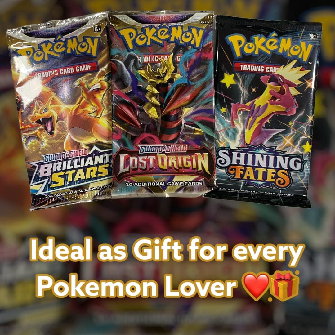 Pokeman Mystery Booster (Random English Booster) + Heartforcards  Shipping Protection (10 Boosters)