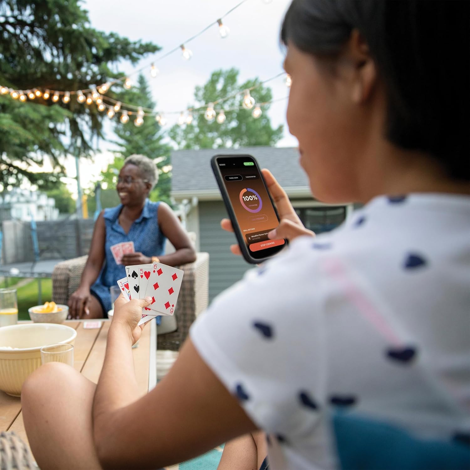 Ninja Woodfire Pro Connect XL Electric BBQ Grill & Smoker with App Control, Digital Sensor, Large 7-in-1 Grill & Air Fryer with Wood Fire Pellets, Weatherproof, Black OG901EU