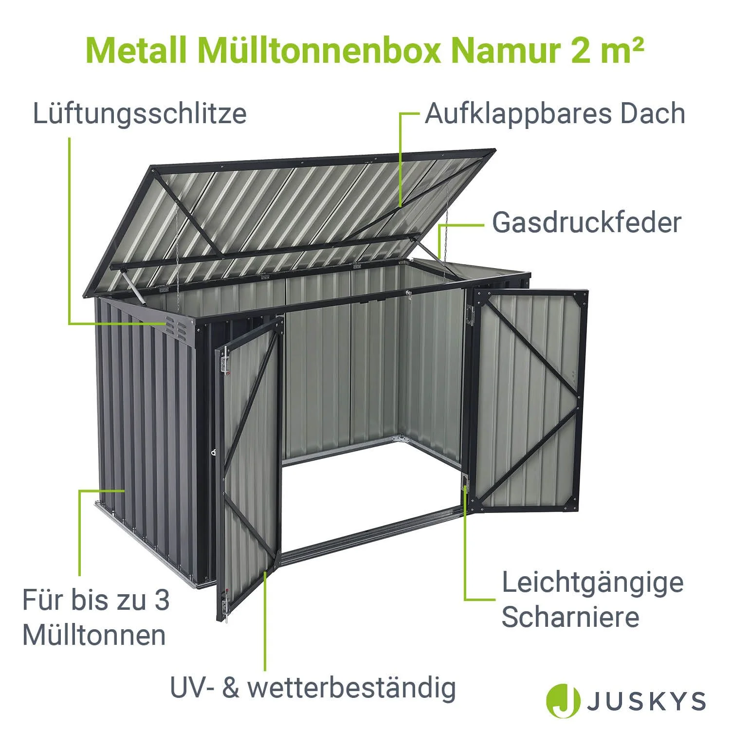 2025 Afvalcontainerbox Namur 1,9 m2