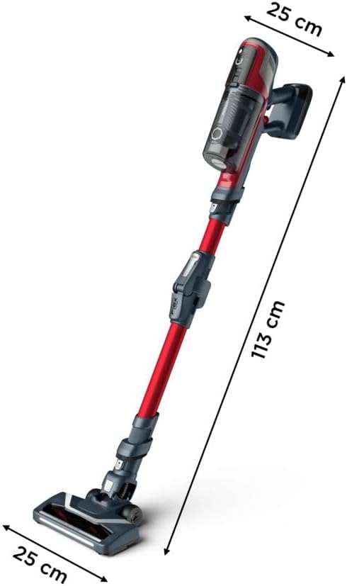 Rowenta X-pert 6.60 Essential RH6838, Cordless Stick Vacuum Cleaner, Automatic Speed Settings, Up to 45 Minutes Autonomy, Removable Battery, Lightweight Design, Dust Thief