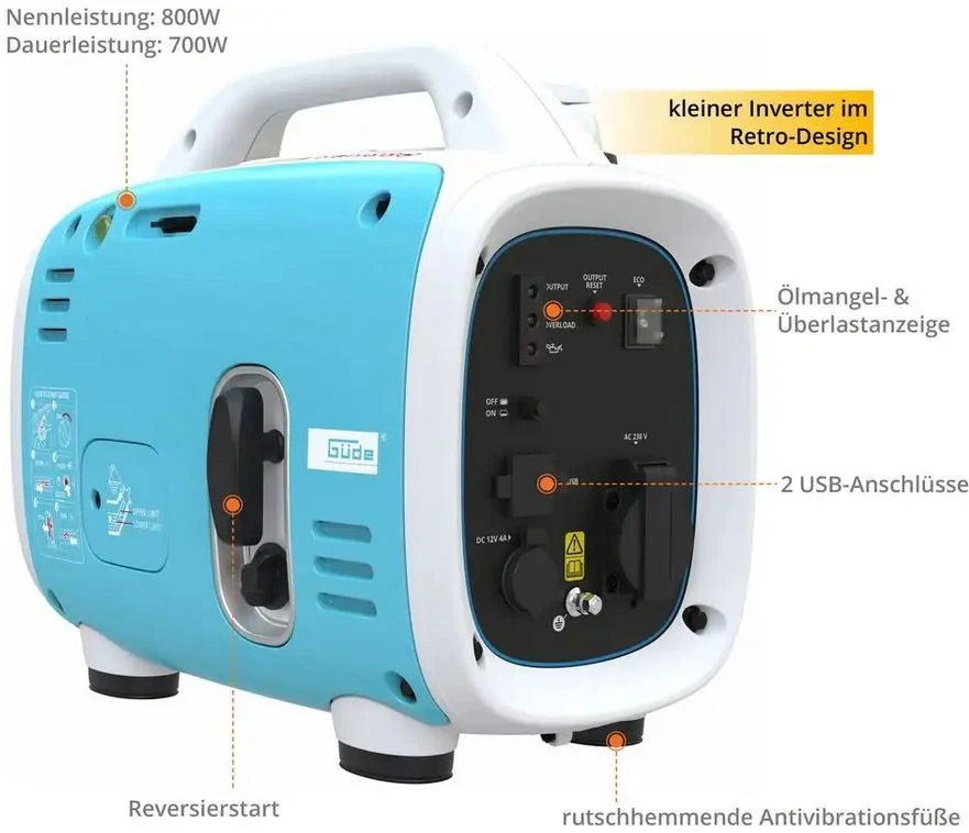 2025 G��de Inverter Stroomgenerator ISG 800-1