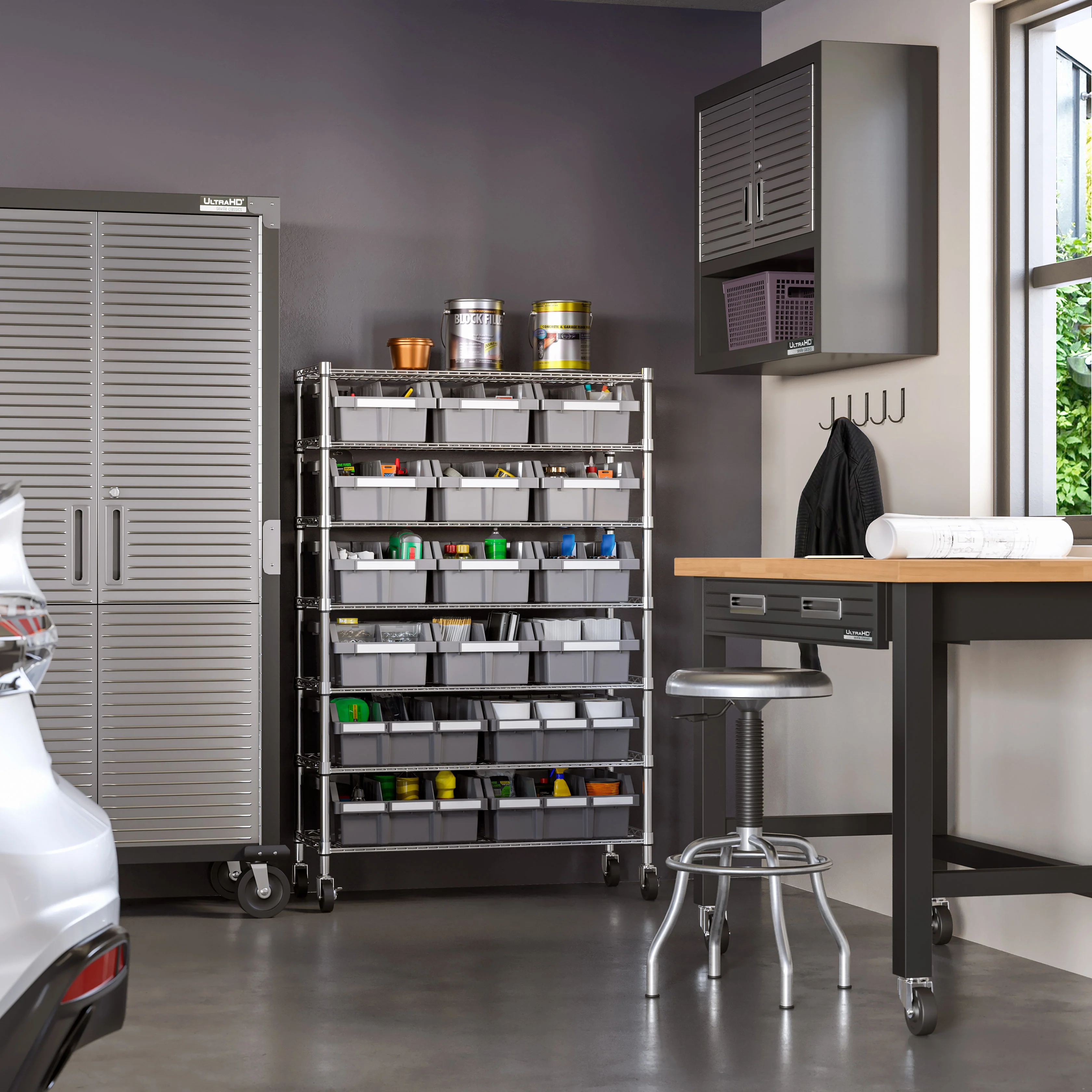 2025 NSF Rek met 7 Niveaus en 16 Bakjes