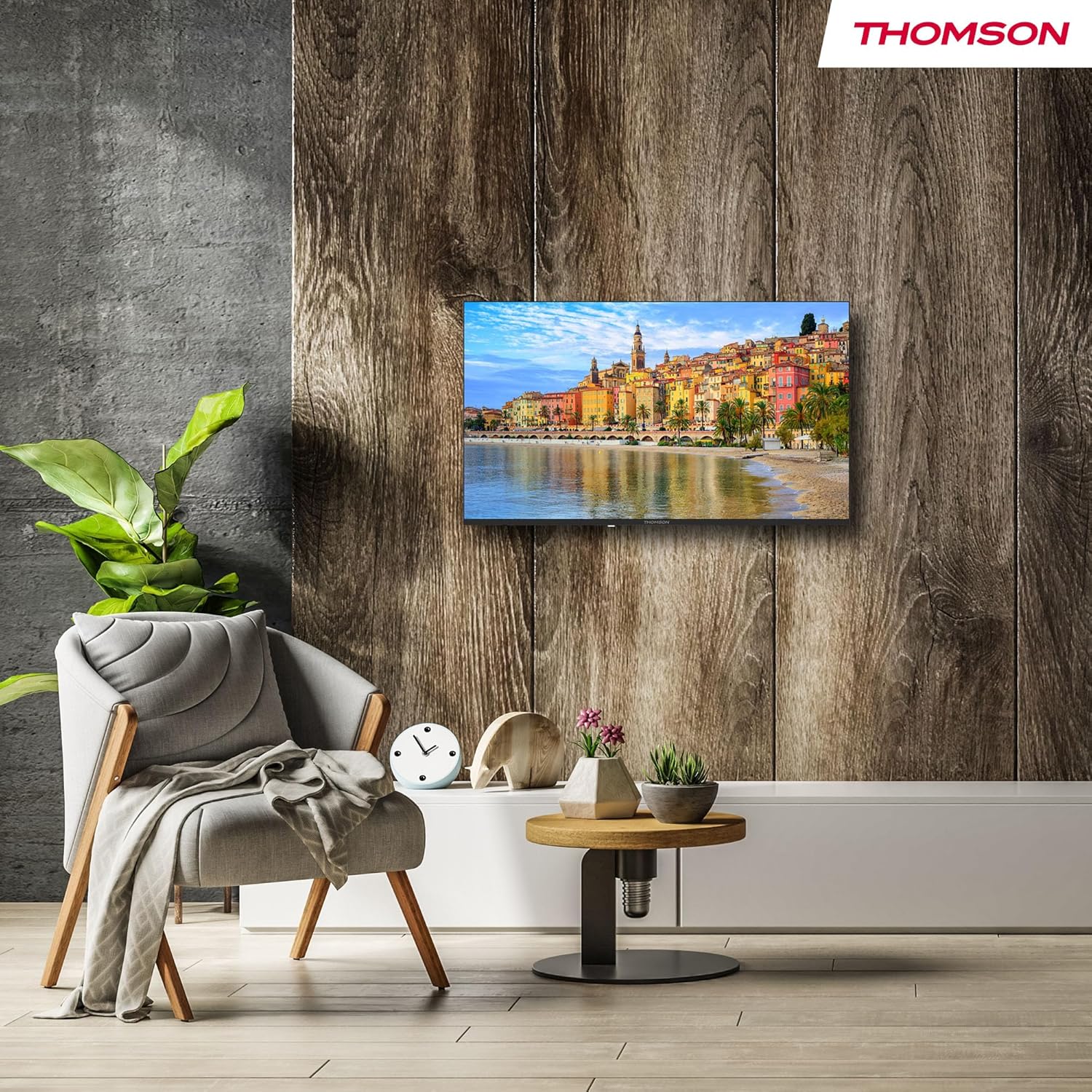 THOMSON 32 Inch (81cm) Full HD Google Smart TV, Wi-Fi, Dolby Audio, HDR10, Bluetooth 5.1, Triple Tuner (Cable/Satellite/Antenna), HDMI, CI+, A+ Panel - 32FG2S14