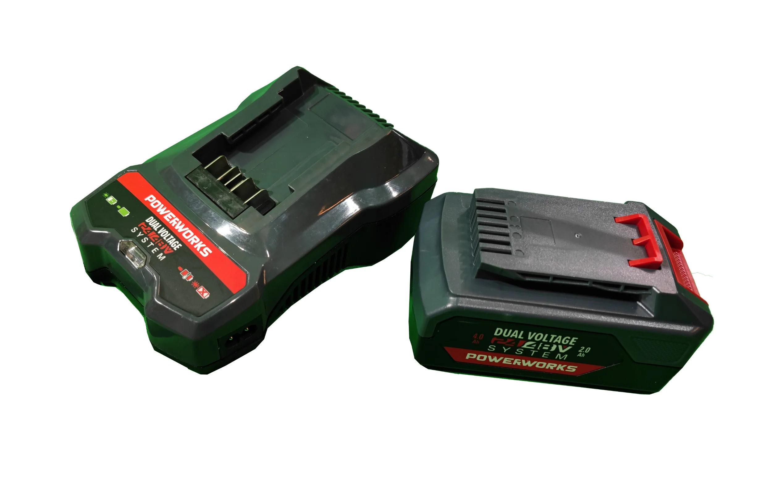 2025 Powerworks Akku-Rasenm?her P48LM35K2 48 V, inclusief accu 48V/2 Ah en oplader