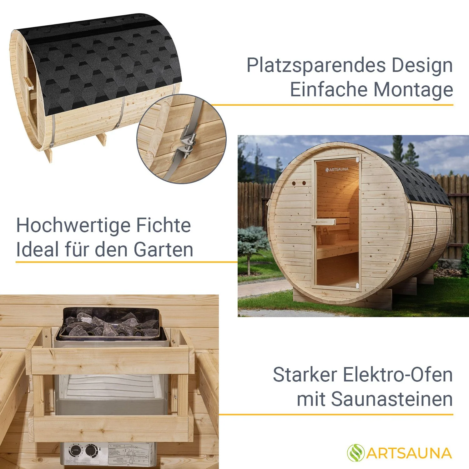 2025 Fasssauna Spitzbergen met saunaoven