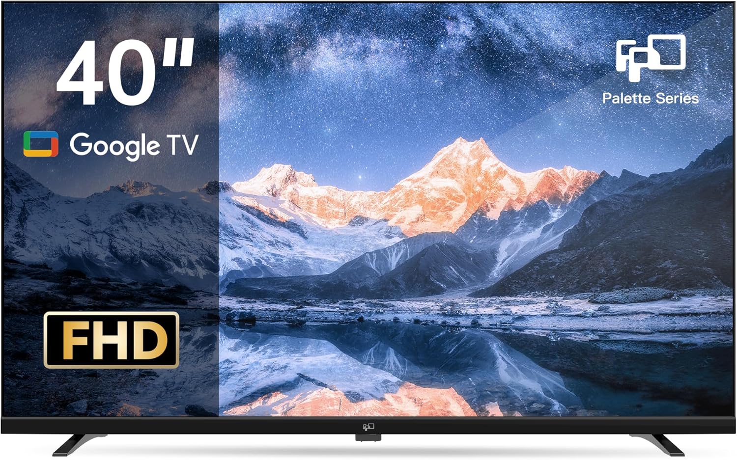 FPD 40 Inch Smart TV, Full HD Google TV with Google Cast, HDR 10, Dolby Audio, Vocie Remote, HDMI, 1080p Flat Screen Televison (CG40-P1, Model 2025)